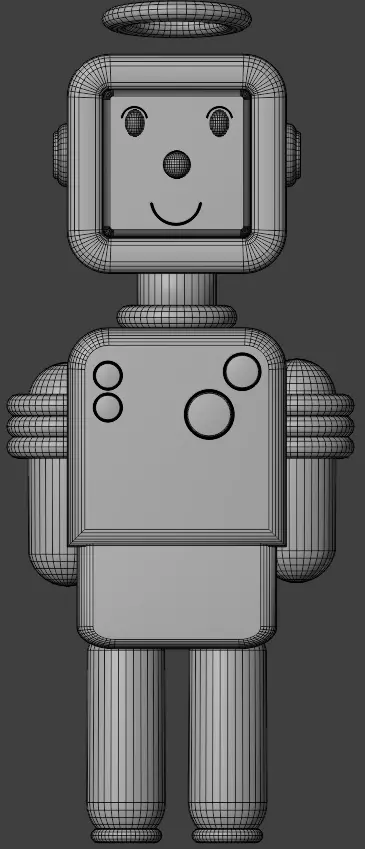 Simply robot 3D model_2