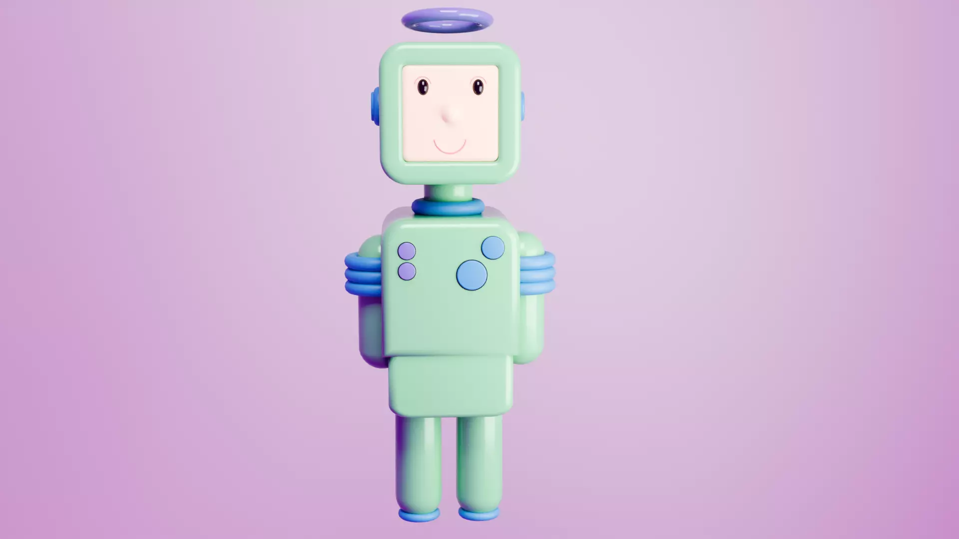 Simply robot 3D model_1