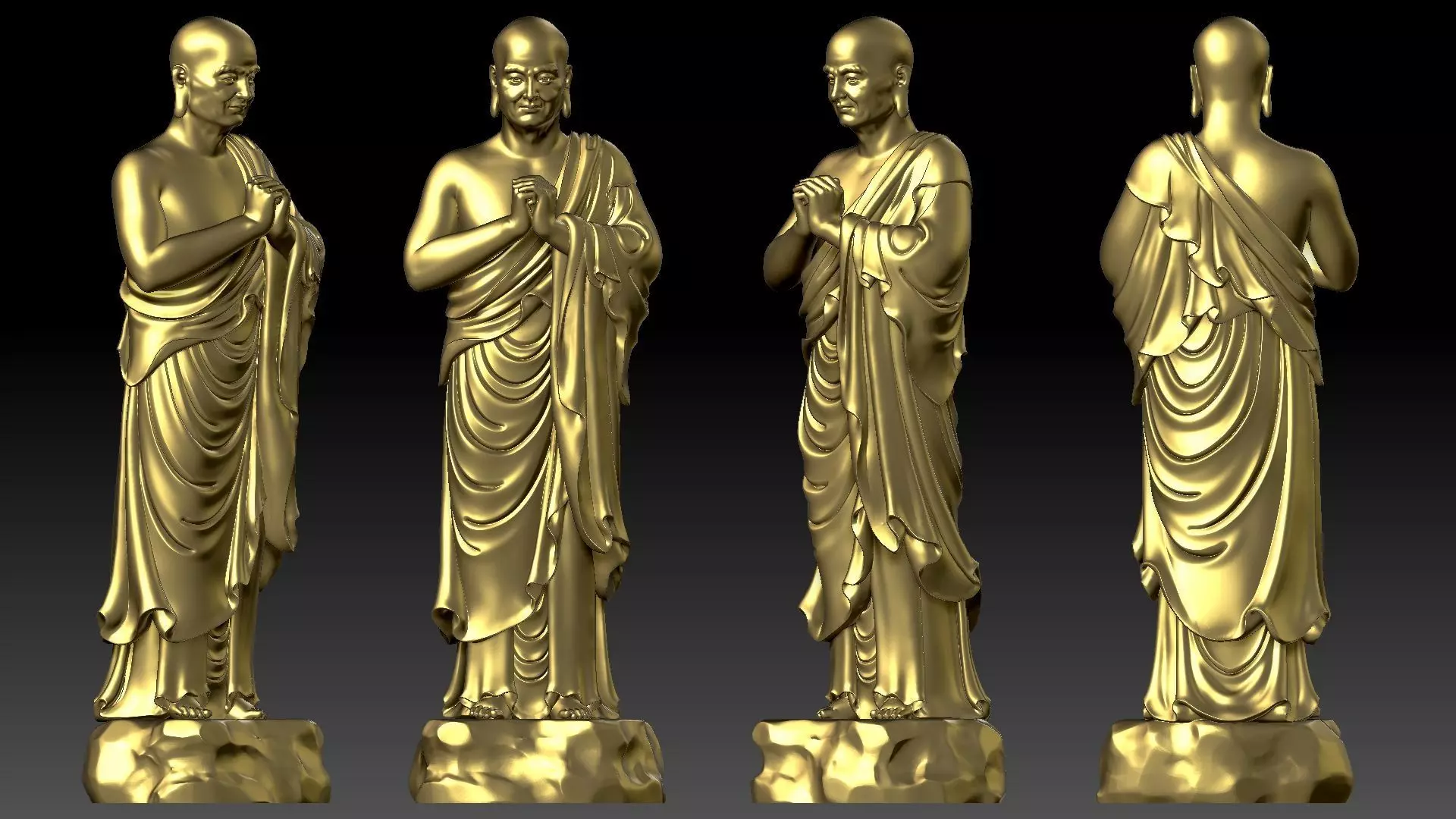 Venerable Maha-Kasyapa 3D print model_7