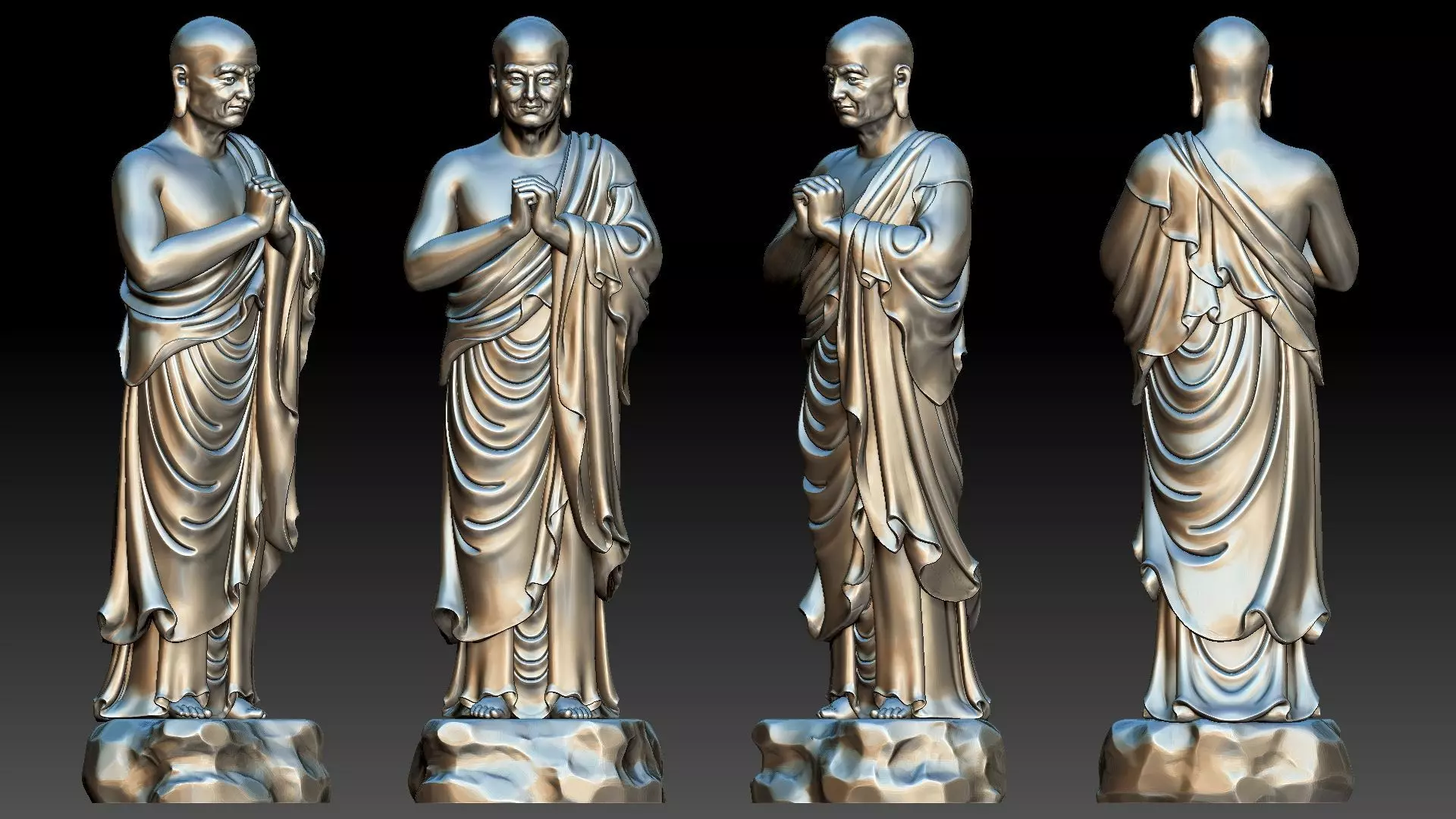 Venerable Maha-Kasyapa 3D print model_0