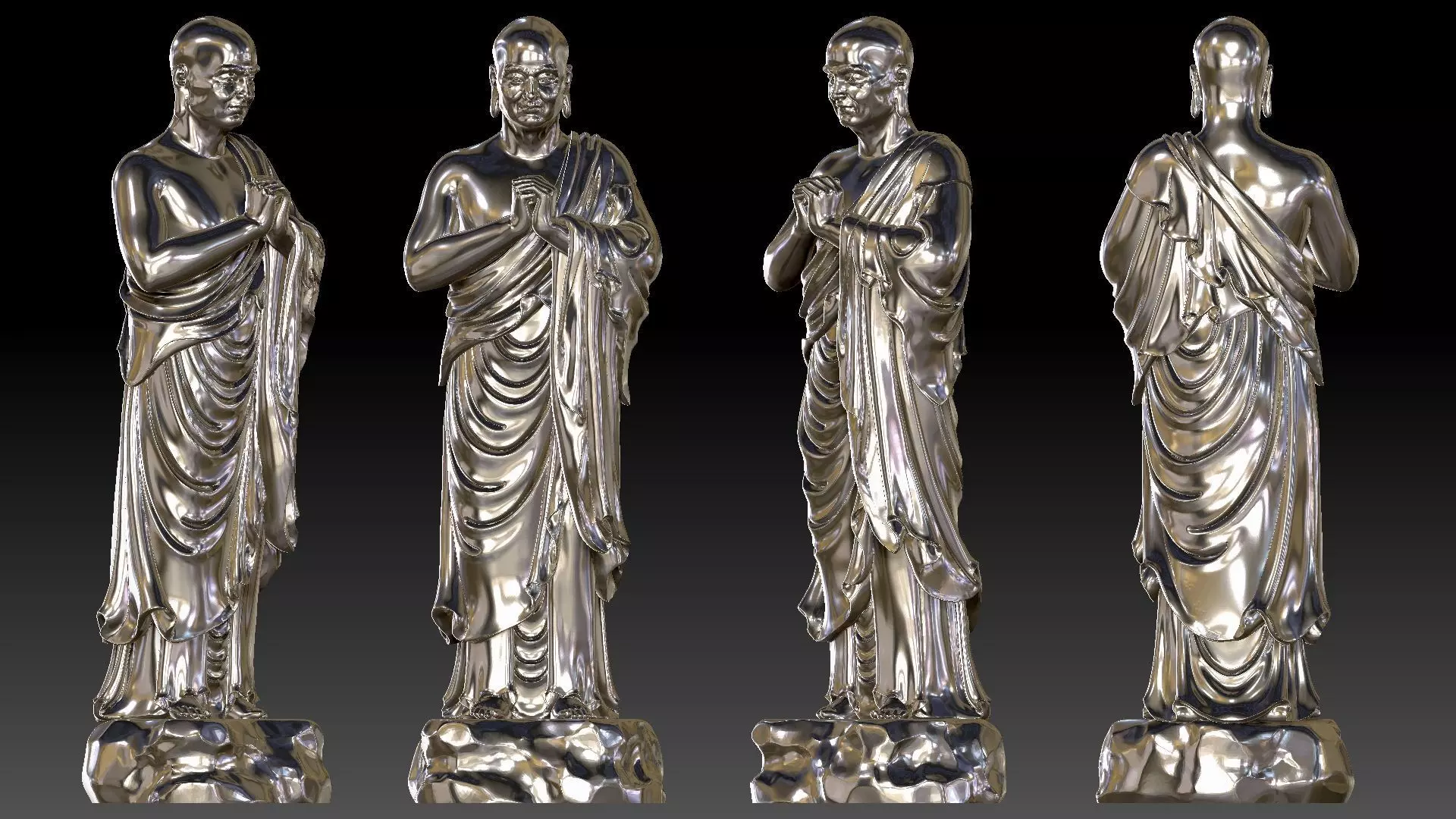 Venerable Maha-Kasyapa 3D print model_5