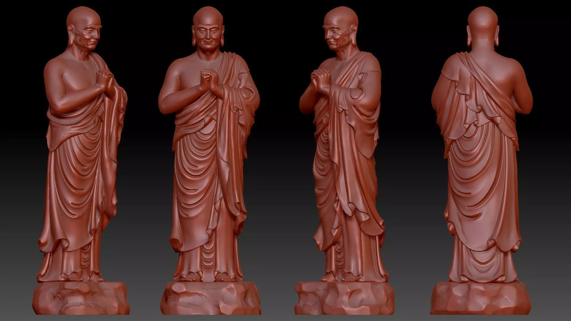 Venerable Maha-Kasyapa 3D print model_9