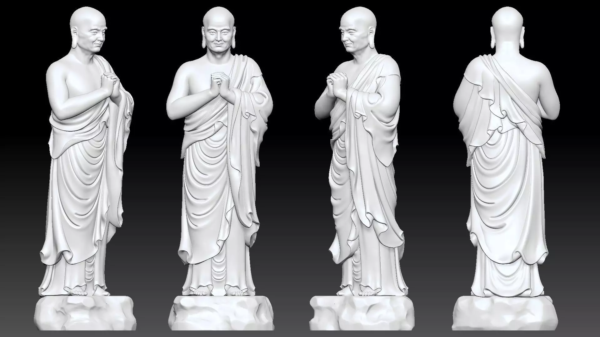 Venerable Maha-Kasyapa 3D print model_4