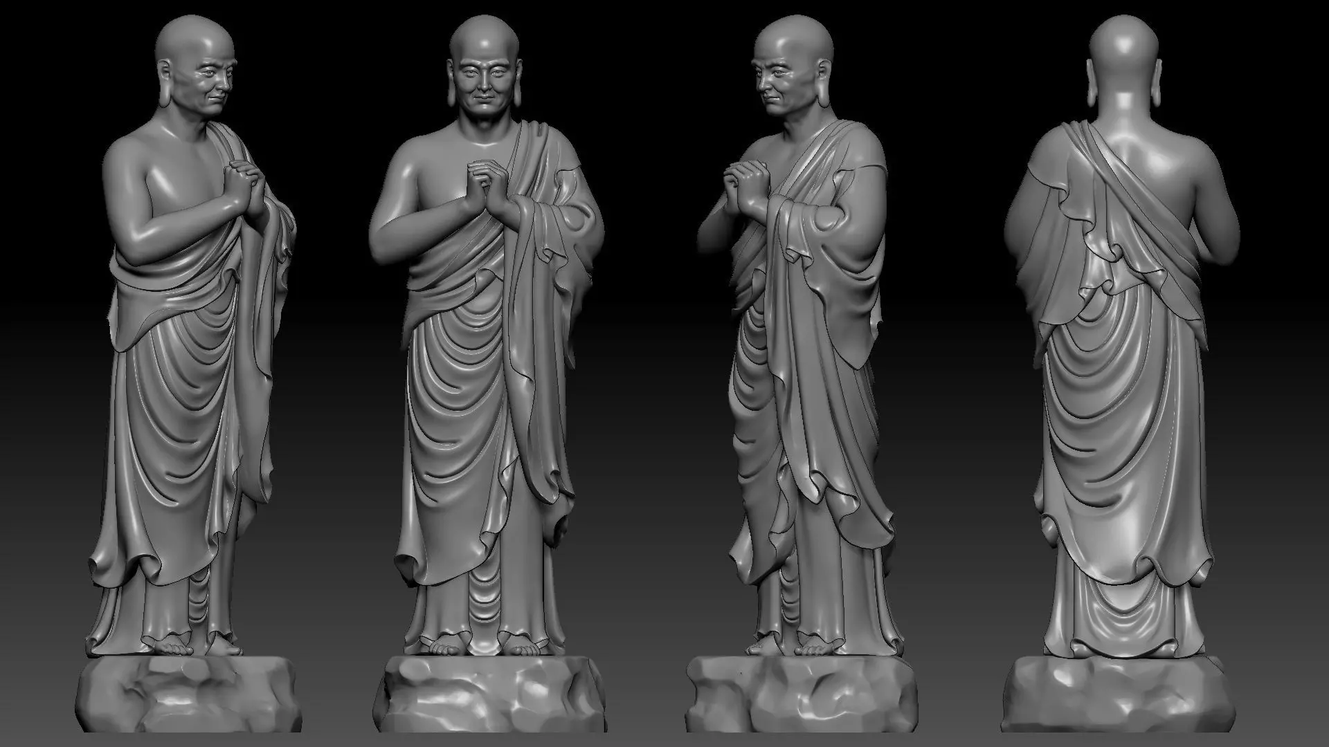 Venerable Maha-Kasyapa 3D print model_13