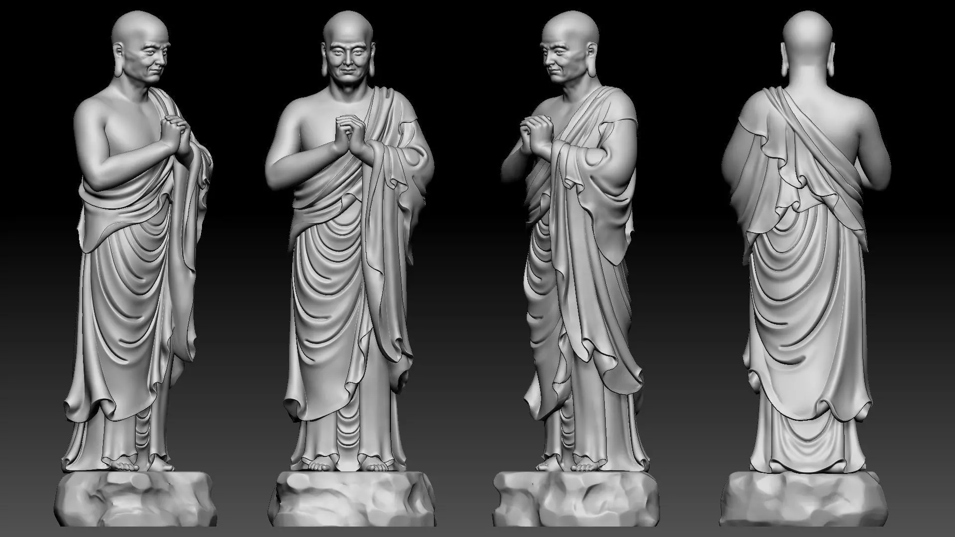 Venerable Maha-Kasyapa 3D print model_12
