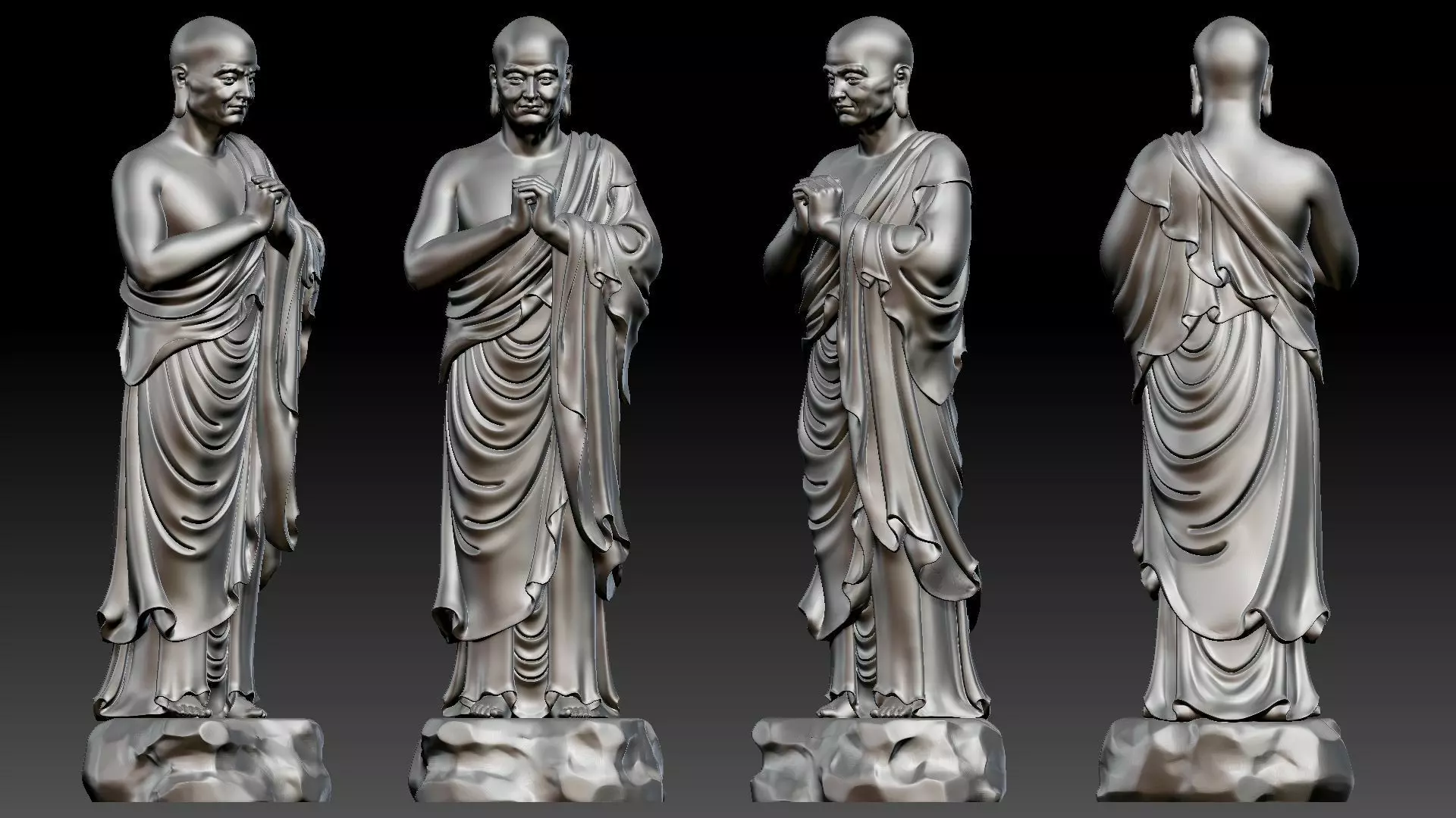 Venerable Maha-Kasyapa 3D print model_10