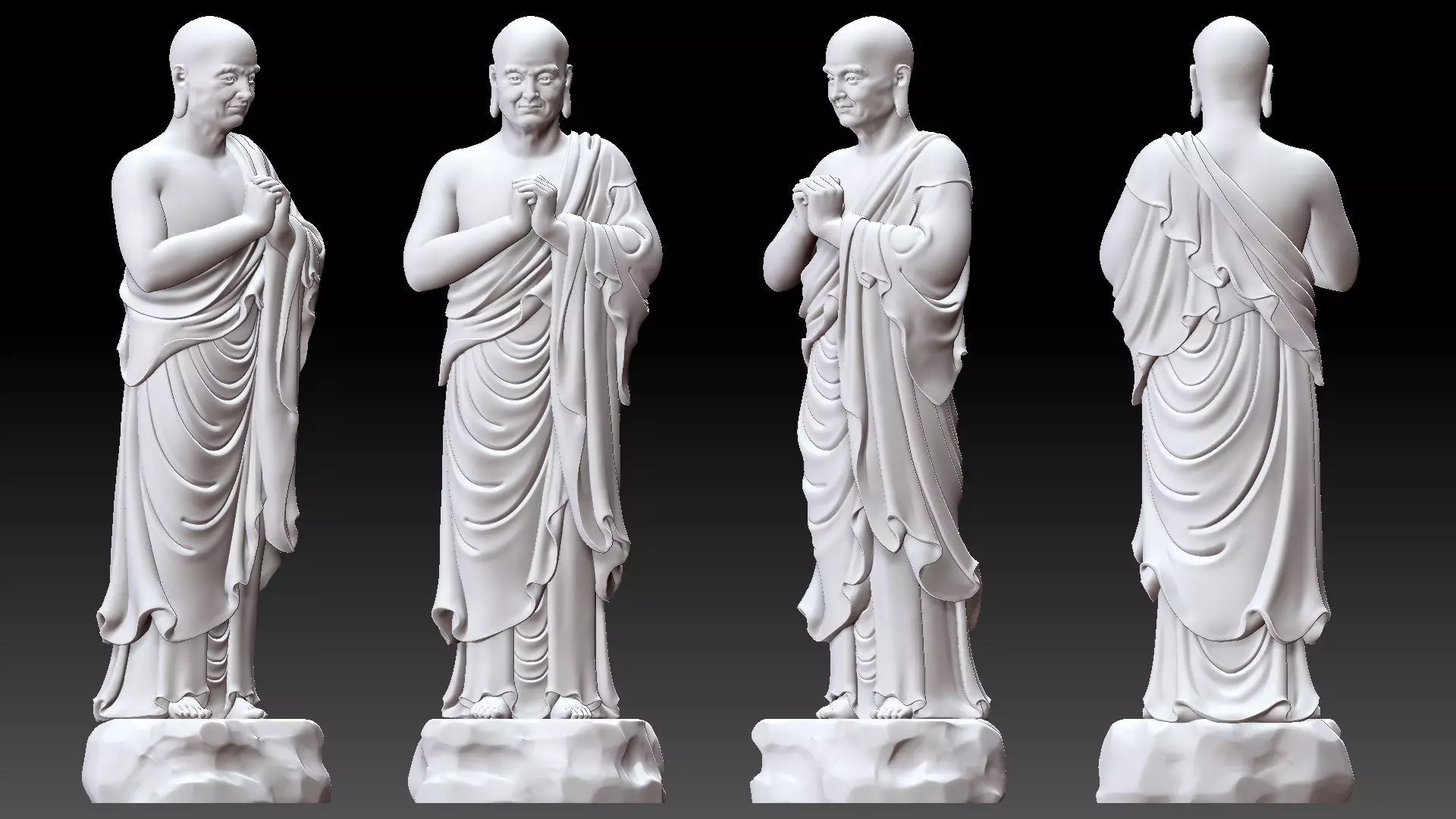 Venerable Maha-Kasyapa 3D print model_11
