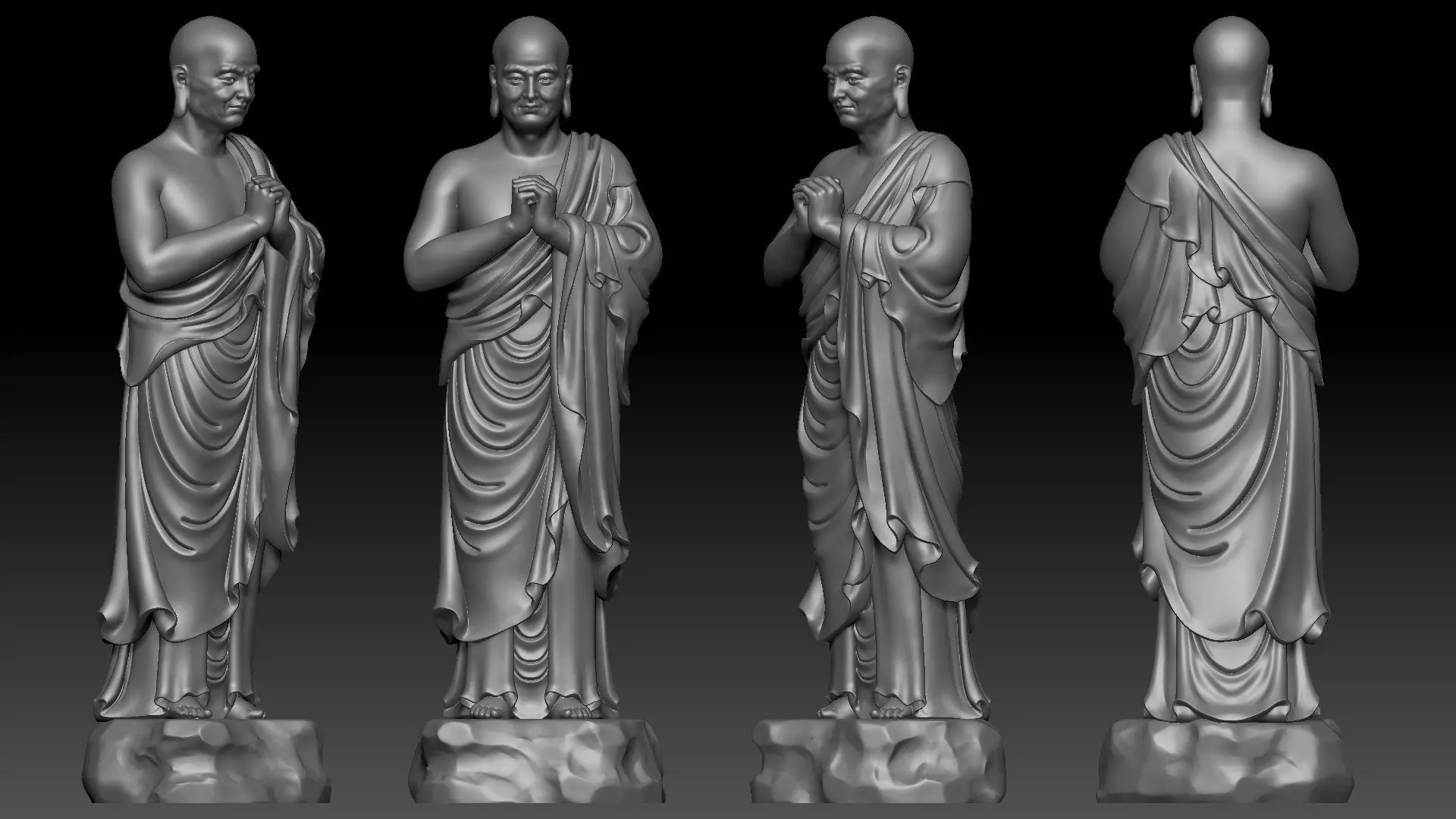 Venerable Maha-Kasyapa 3D print model_2