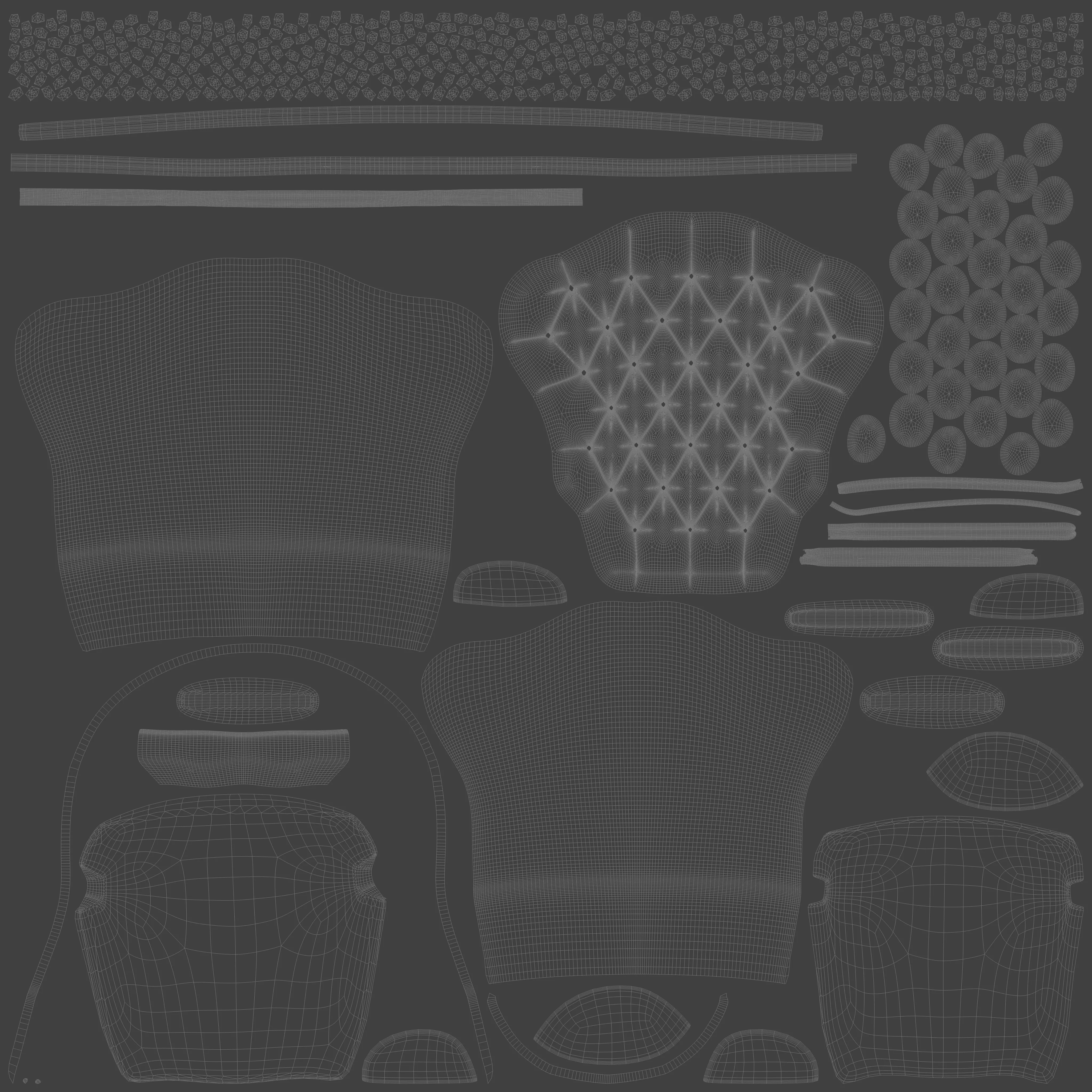 Vintage Leather Armchair 3D model_7