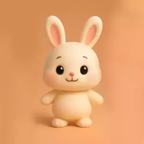 Kawaii Bunny 3D print model