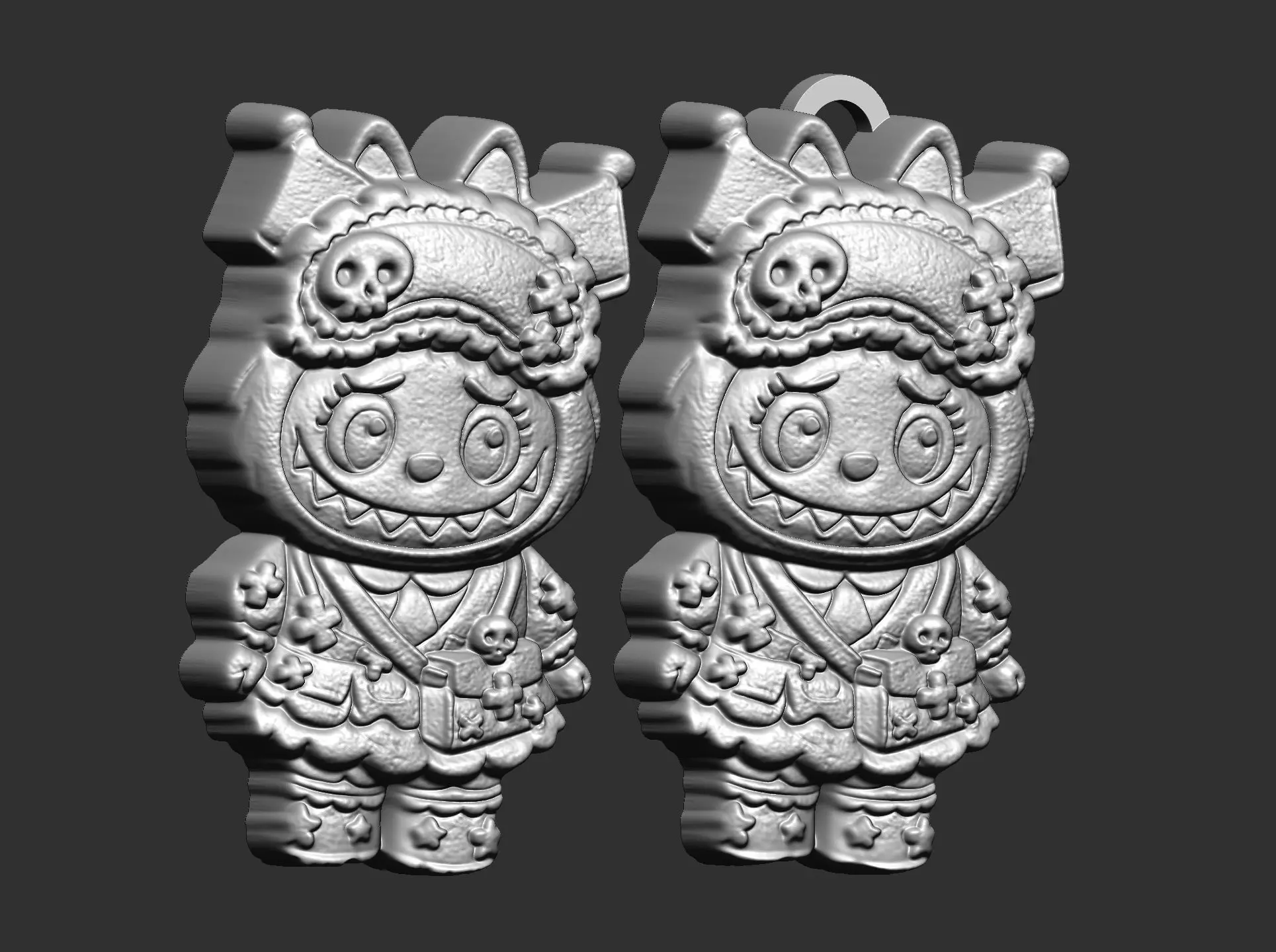 meow labubu cnc model  3D print model_11