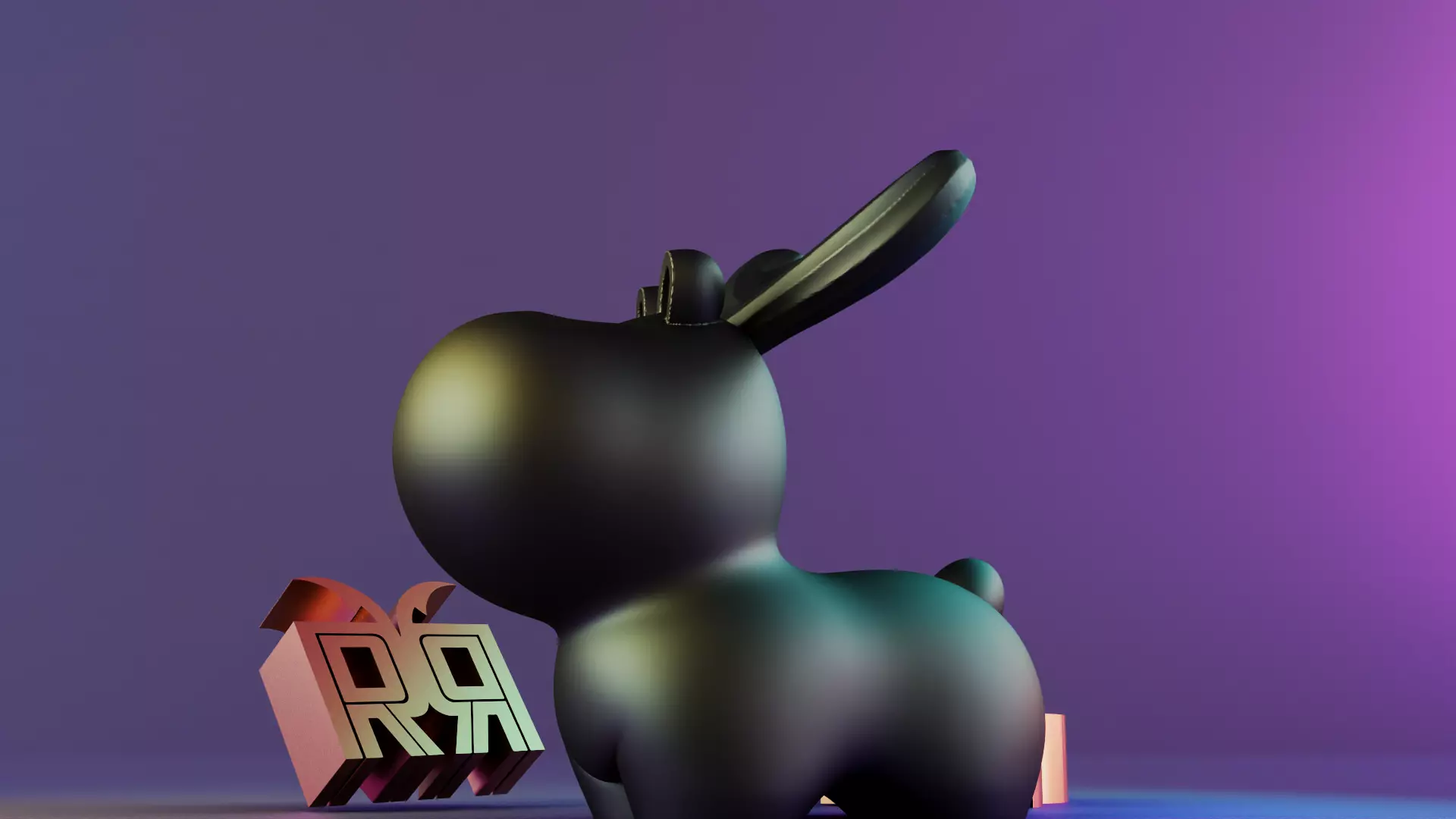 Lovely Cute Elk Decor 3D print model_3