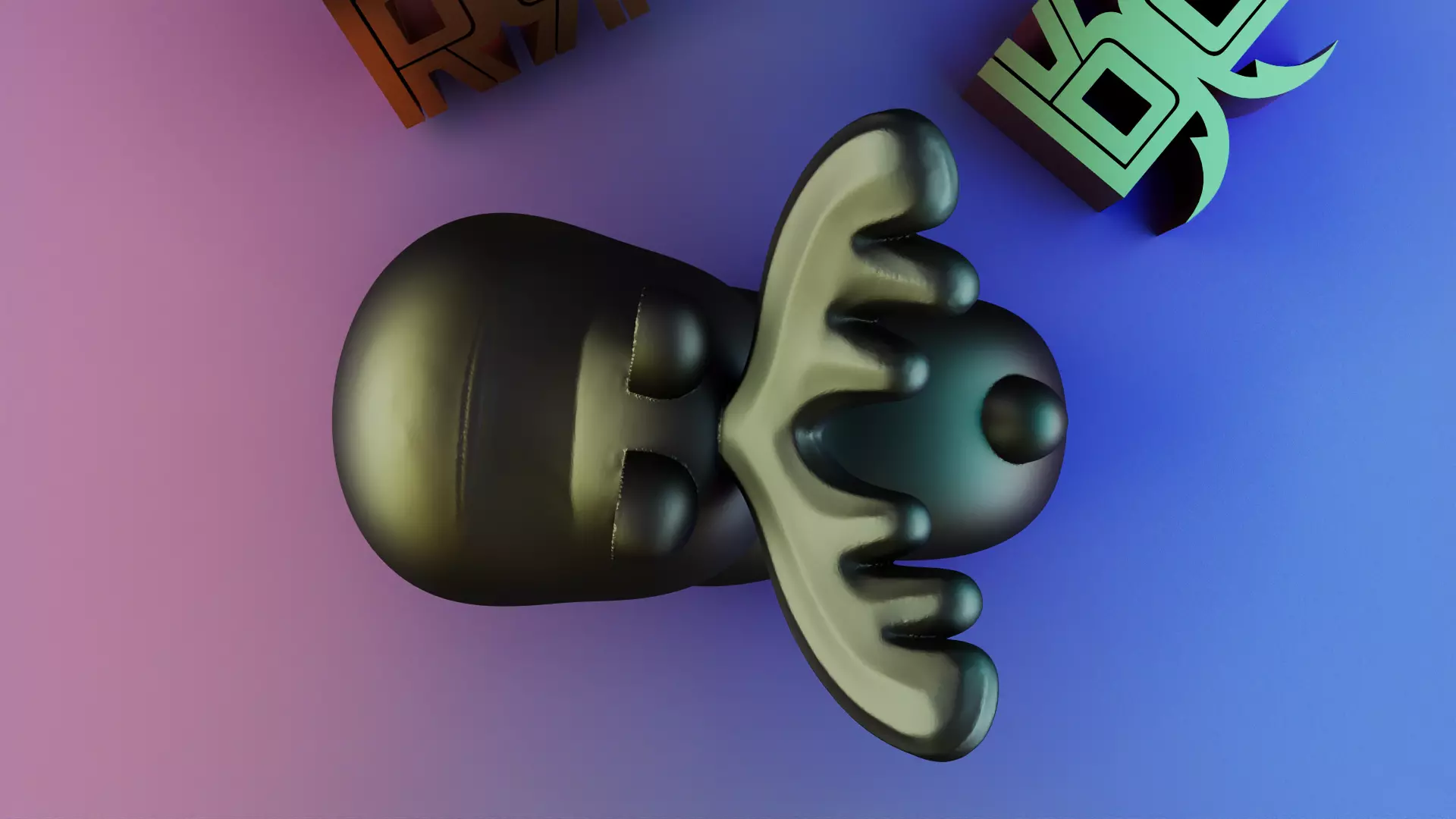 Lovely Cute Elk Decor 3D print model_4