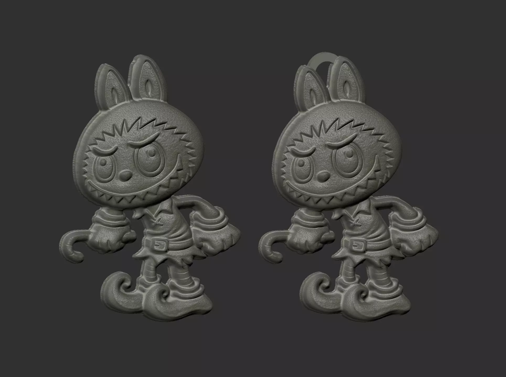 labubu christmas cnc model  3D print model_15