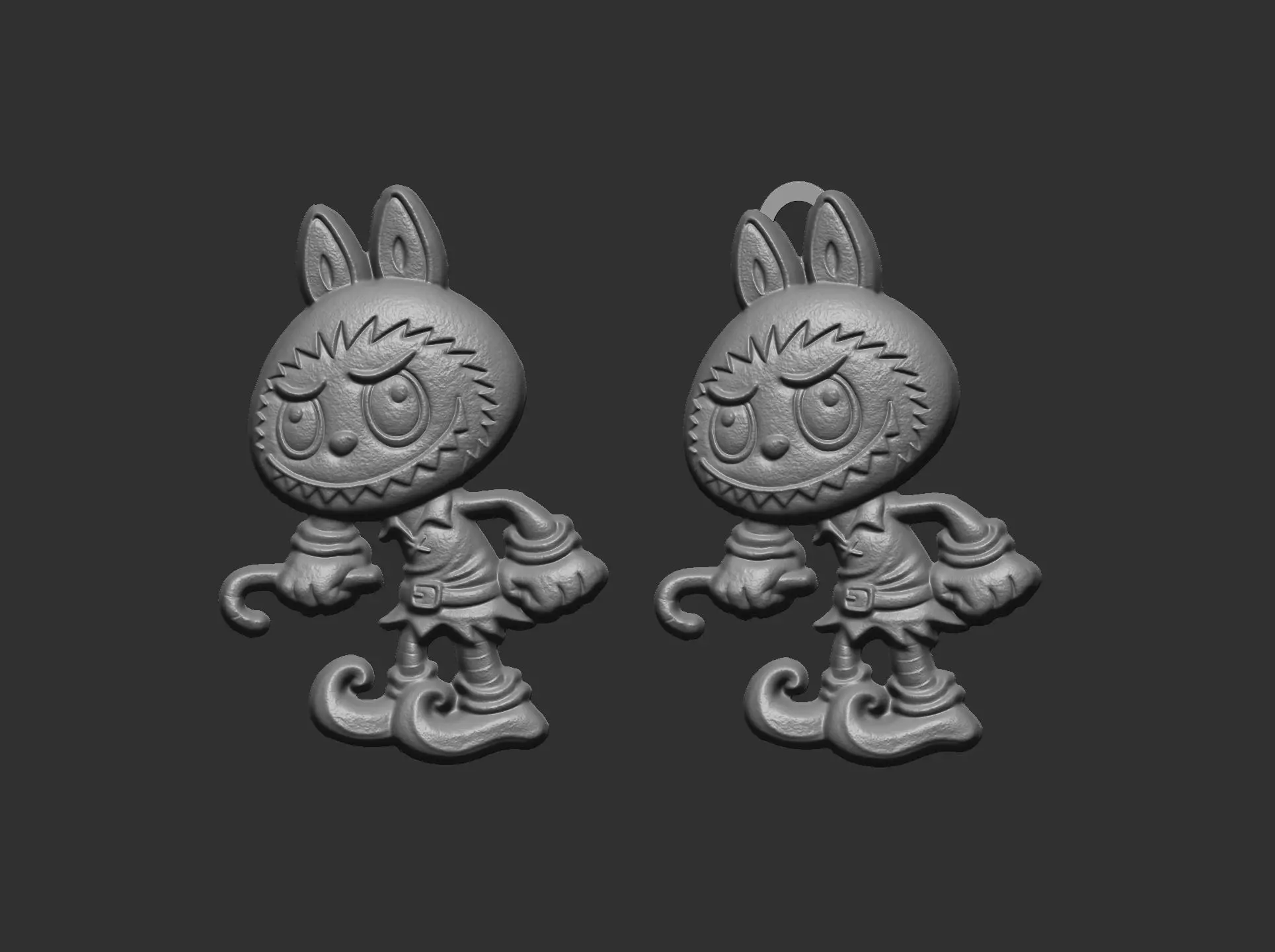 labubu christmas cnc model  3D print model_11