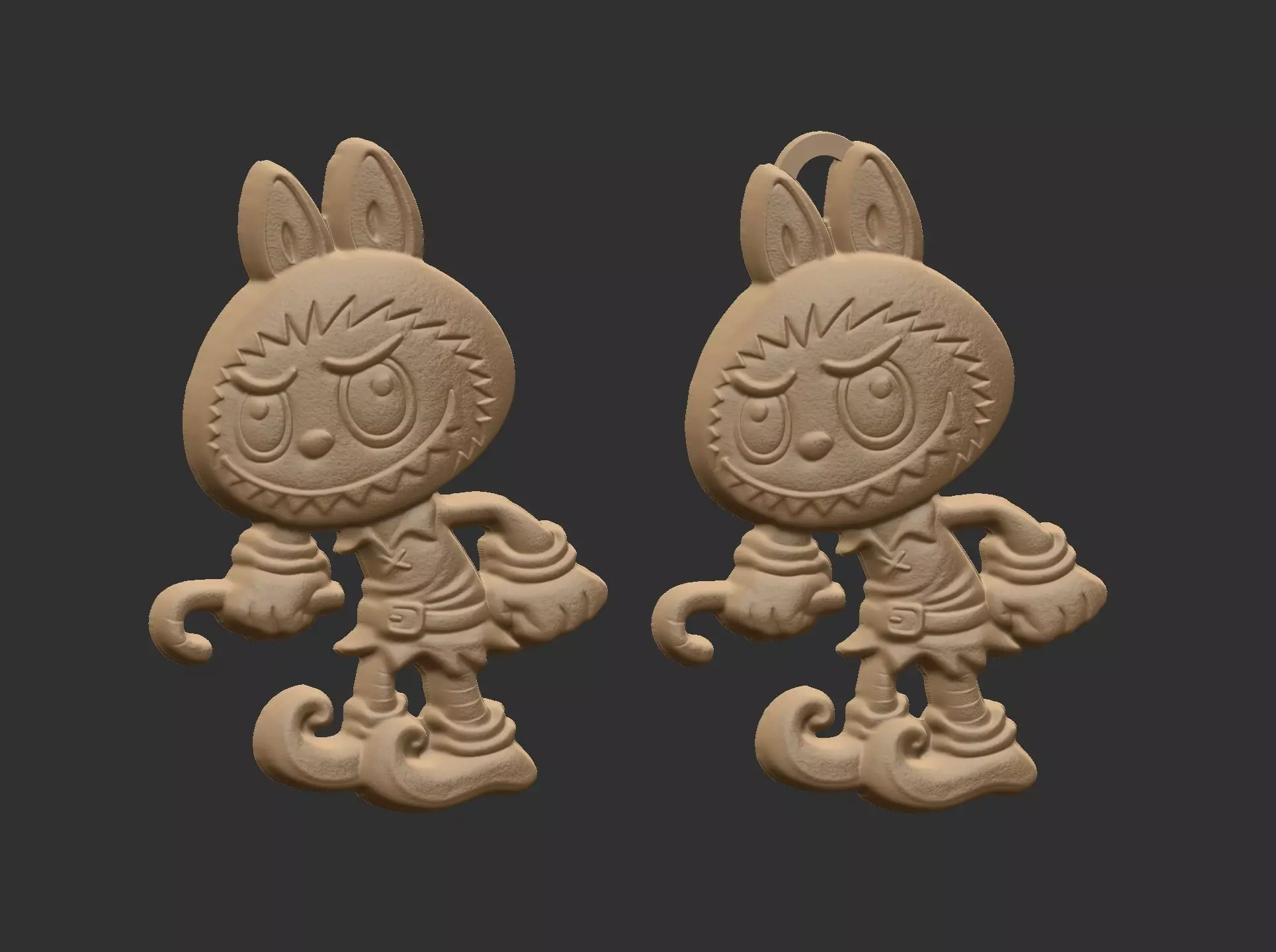 labubu christmas cnc model  3D print model_14