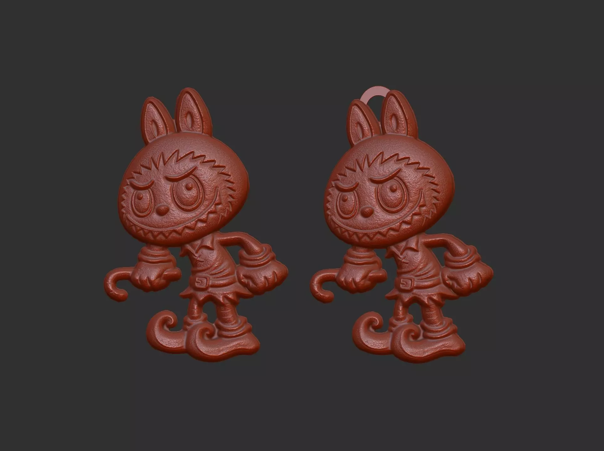 labubu christmas cnc model  3D print model_12