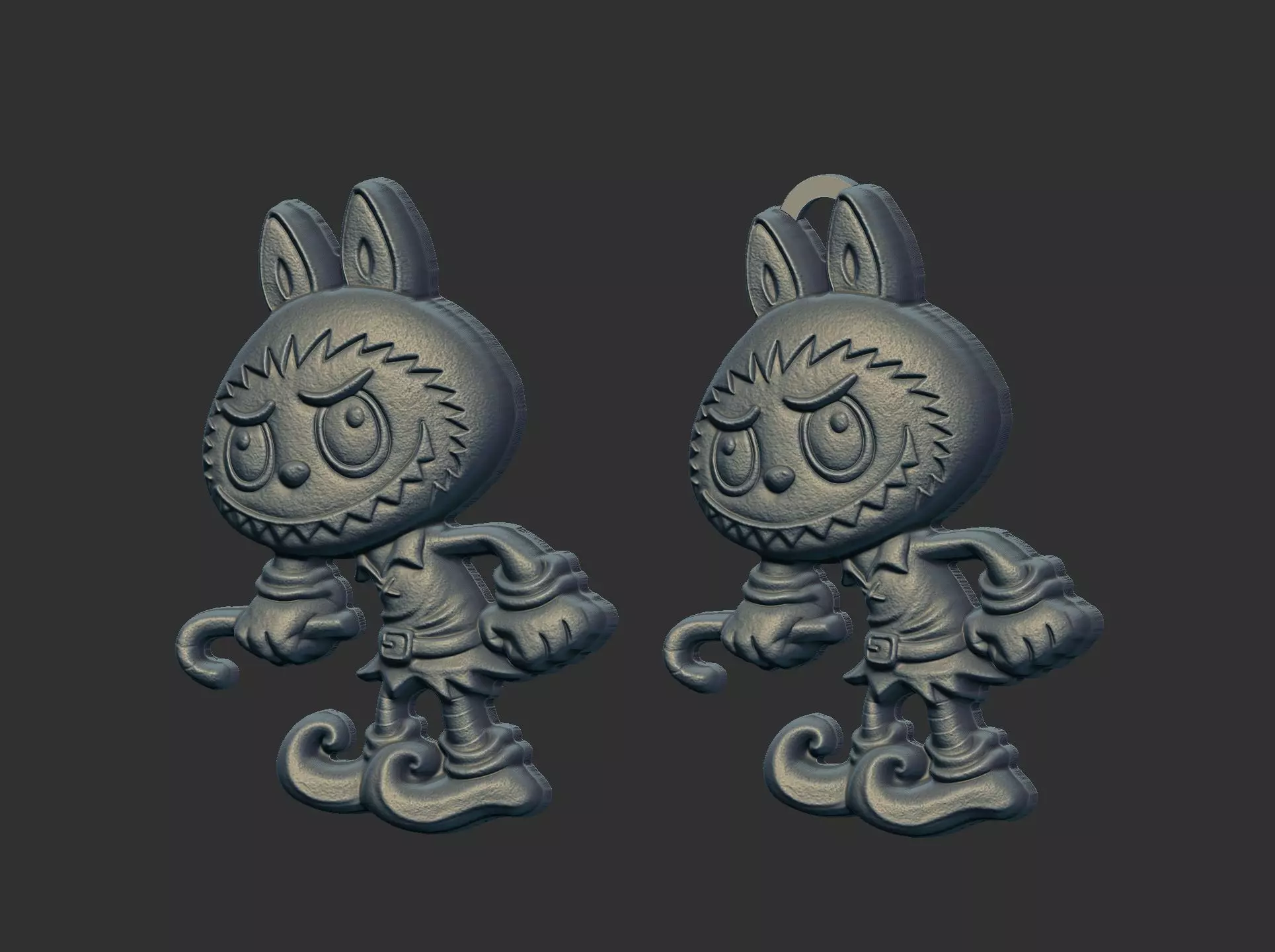 labubu christmas cnc model  3D print model_1