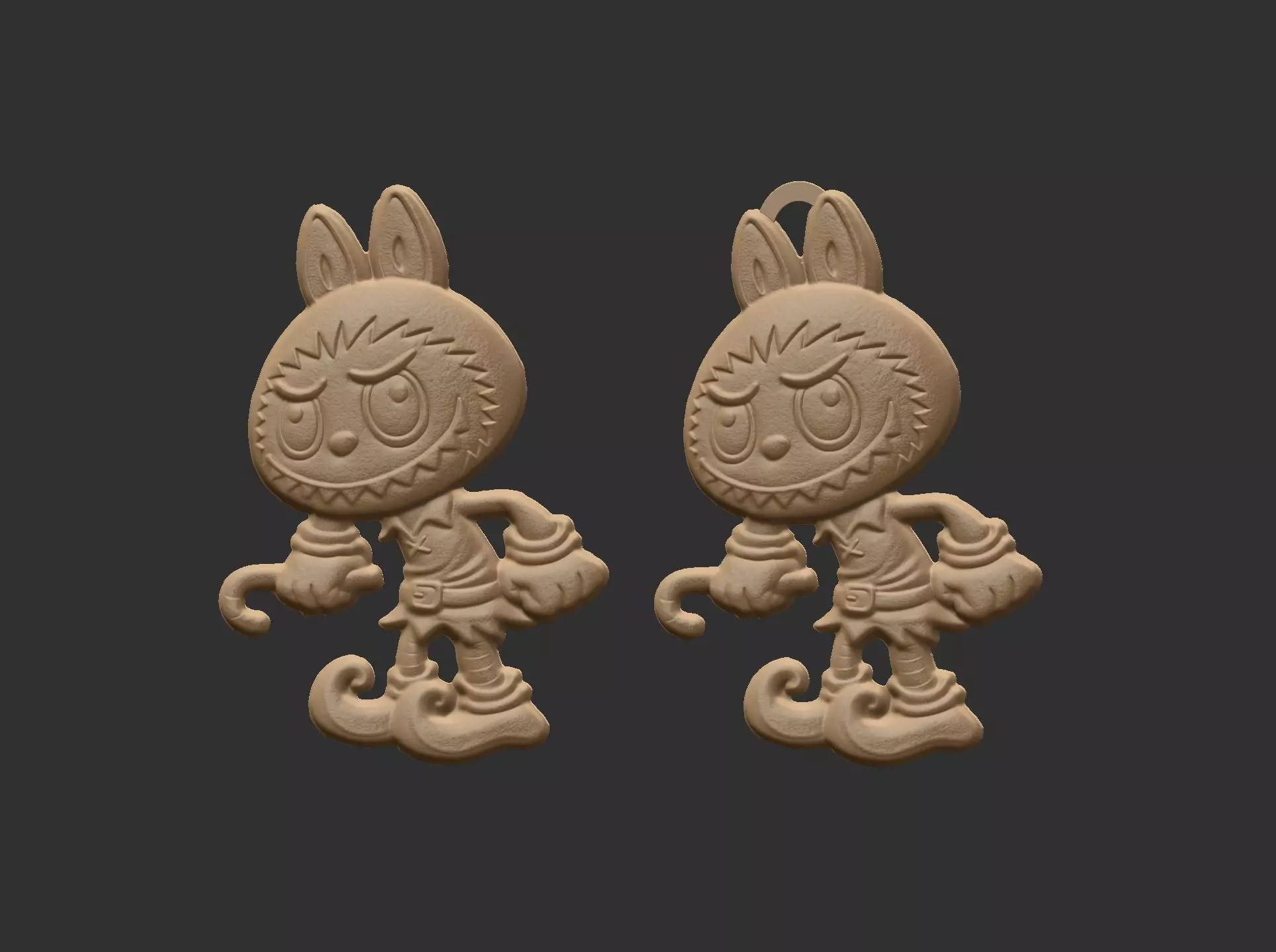 labubu christmas cnc model  3D print model_8