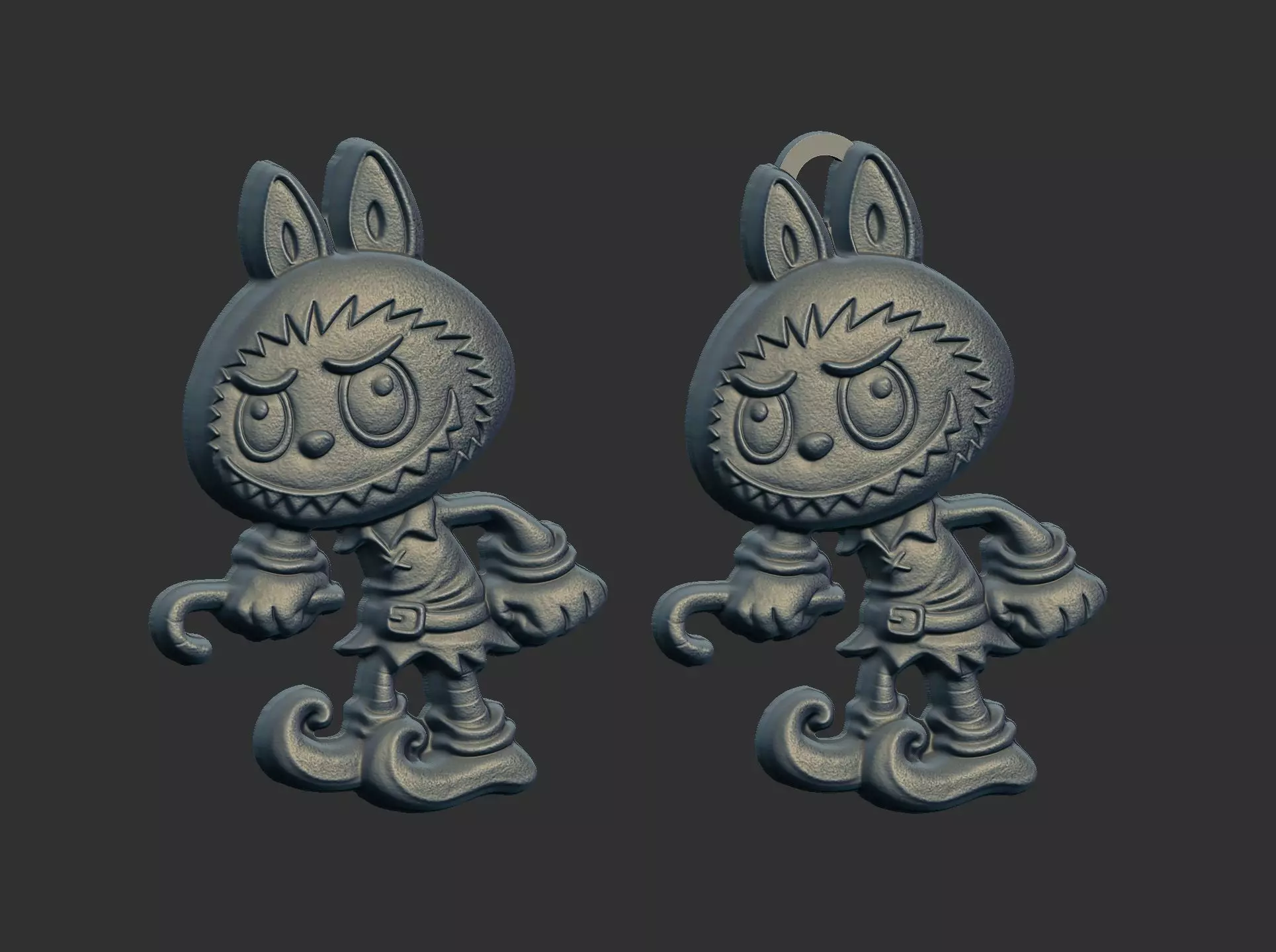 labubu christmas cnc model  3D print model_2