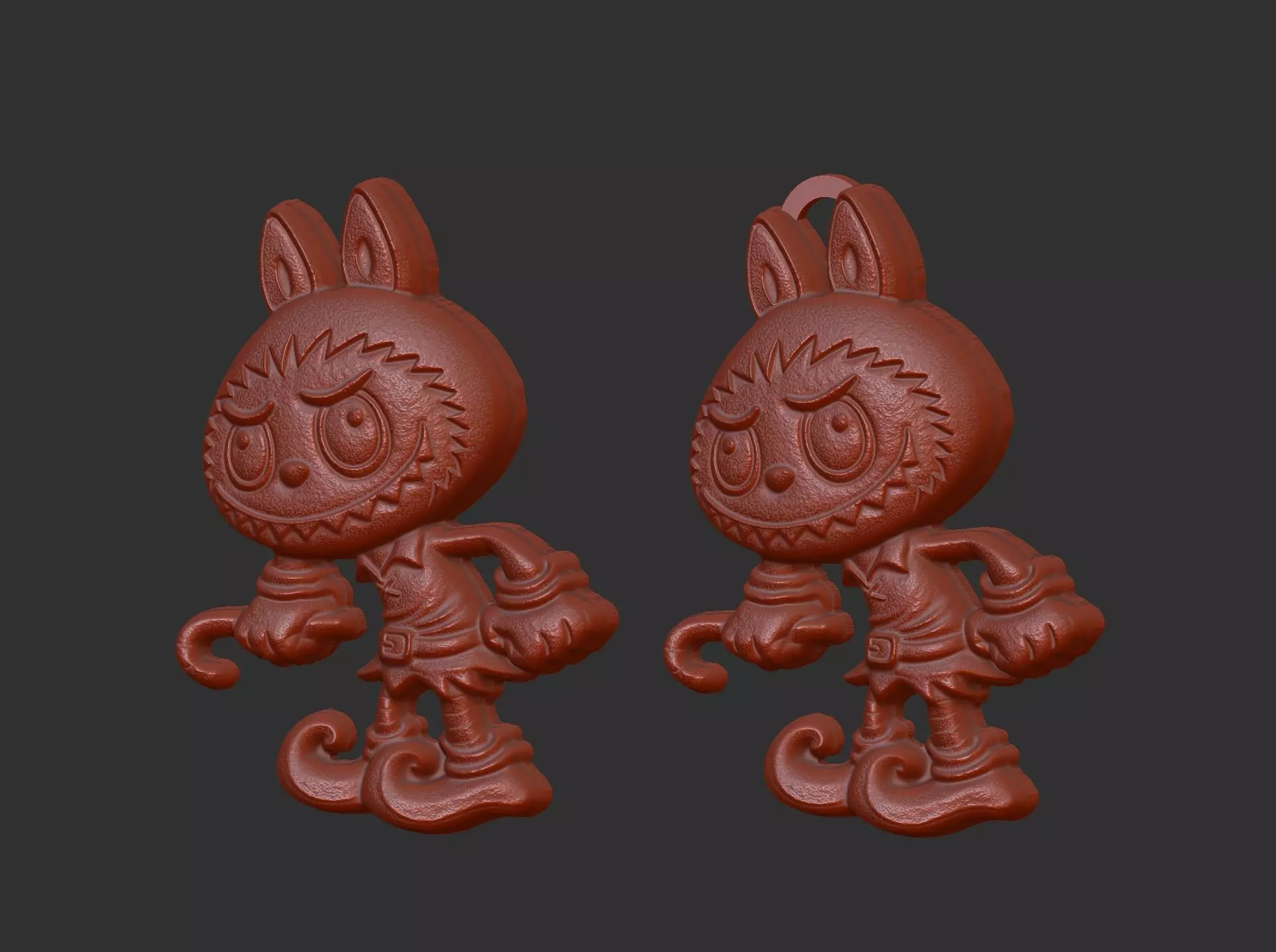 labubu christmas cnc model  3D print model_18