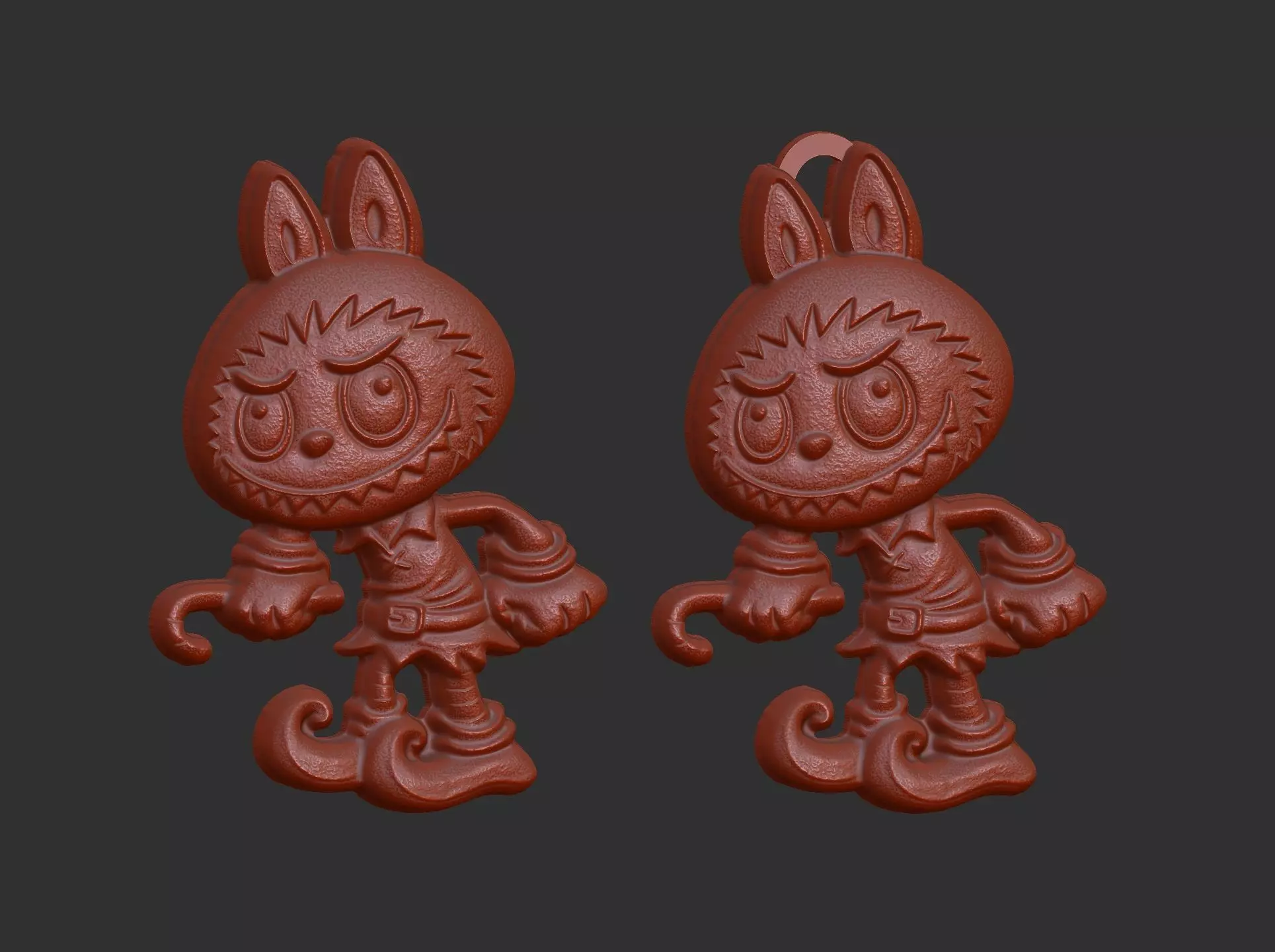 labubu christmas cnc model  3D print model_17