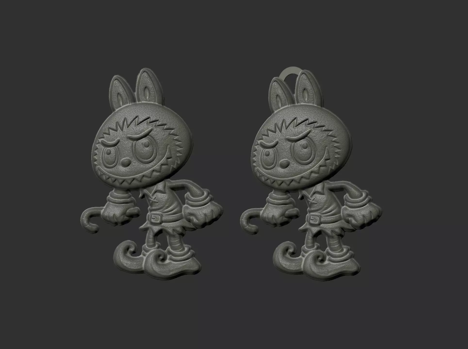 labubu christmas cnc model  3D print model_9