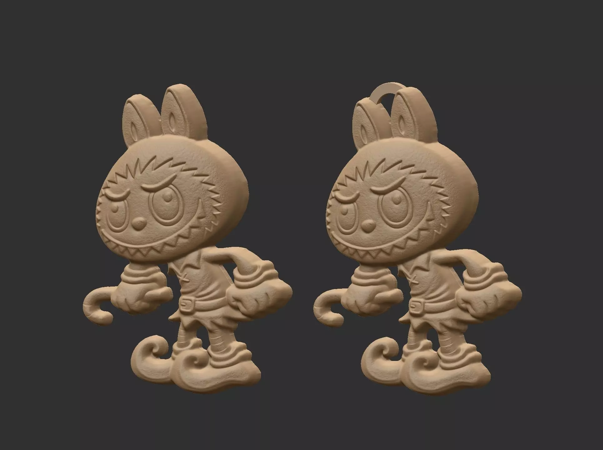 labubu christmas cnc model  3D print model_5