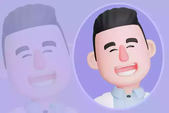 Stylized 3D Male Doctor Character - Waving with First Aid Kit 3D model