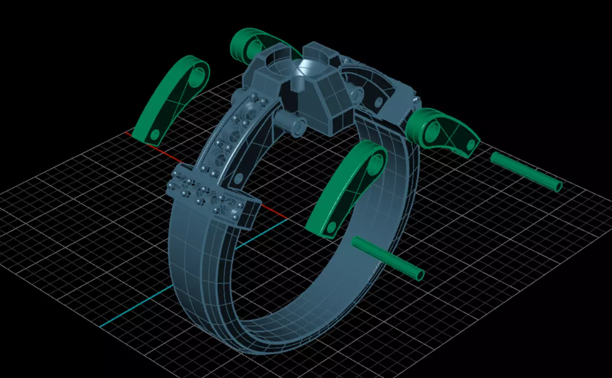 Ring Baraka 3D print model_10