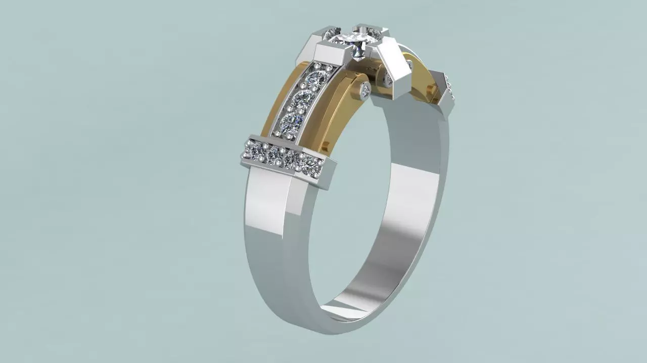 Ring Baraka 3D print model_4