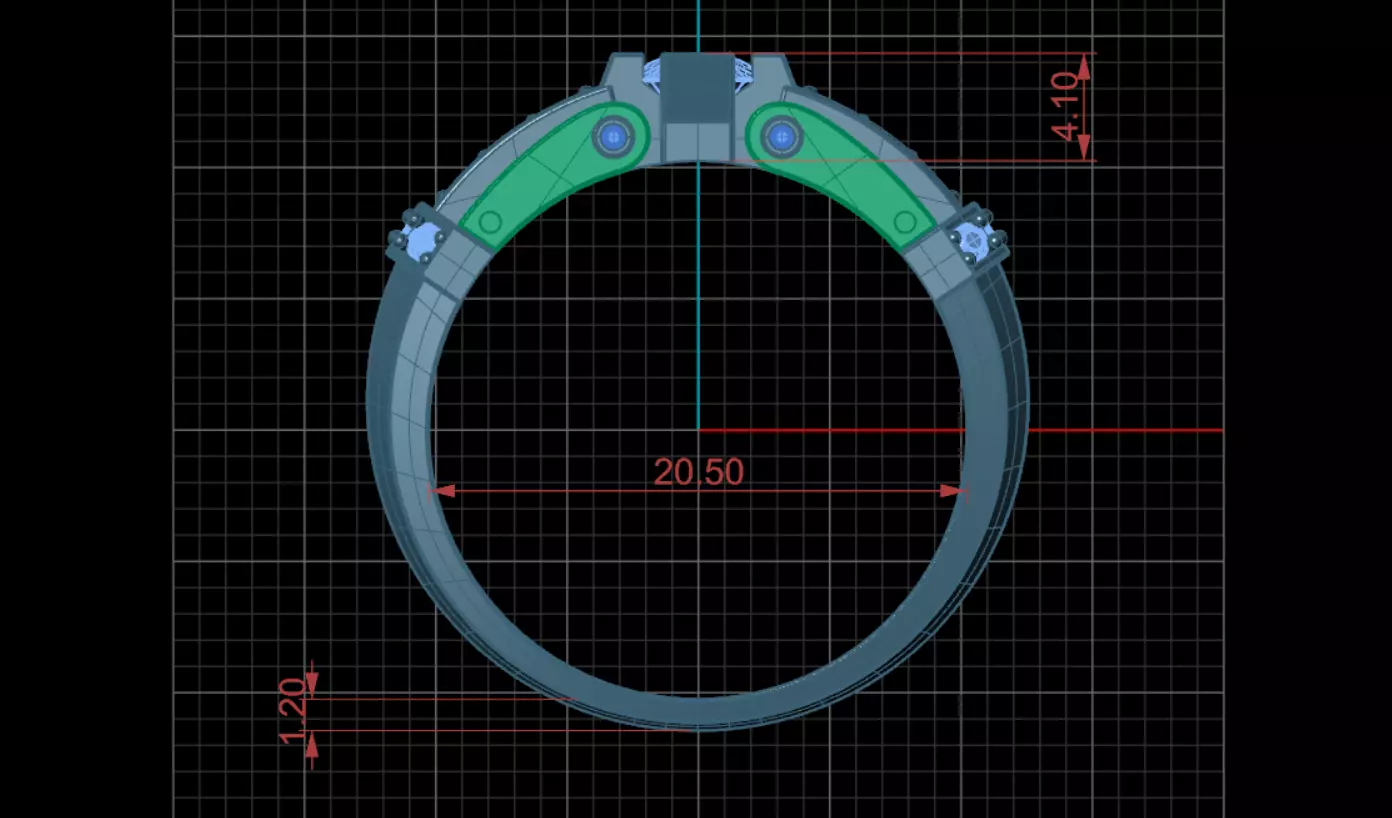 Ring Baraka 3D print model_6