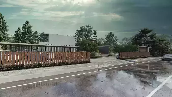 Vacation Villa 3D 2D Model SketchUp 3D model