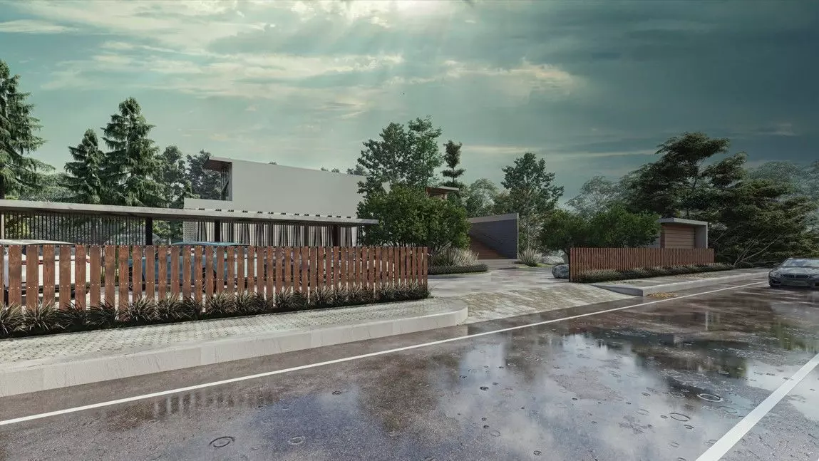 Vacation Villa 3D 2D Model SketchUp 3D model 3D model_0