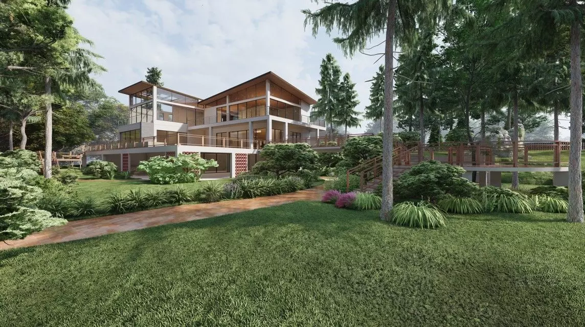 Vacation Villa 3D 2D Model SketchUp 3D model 3D model_3