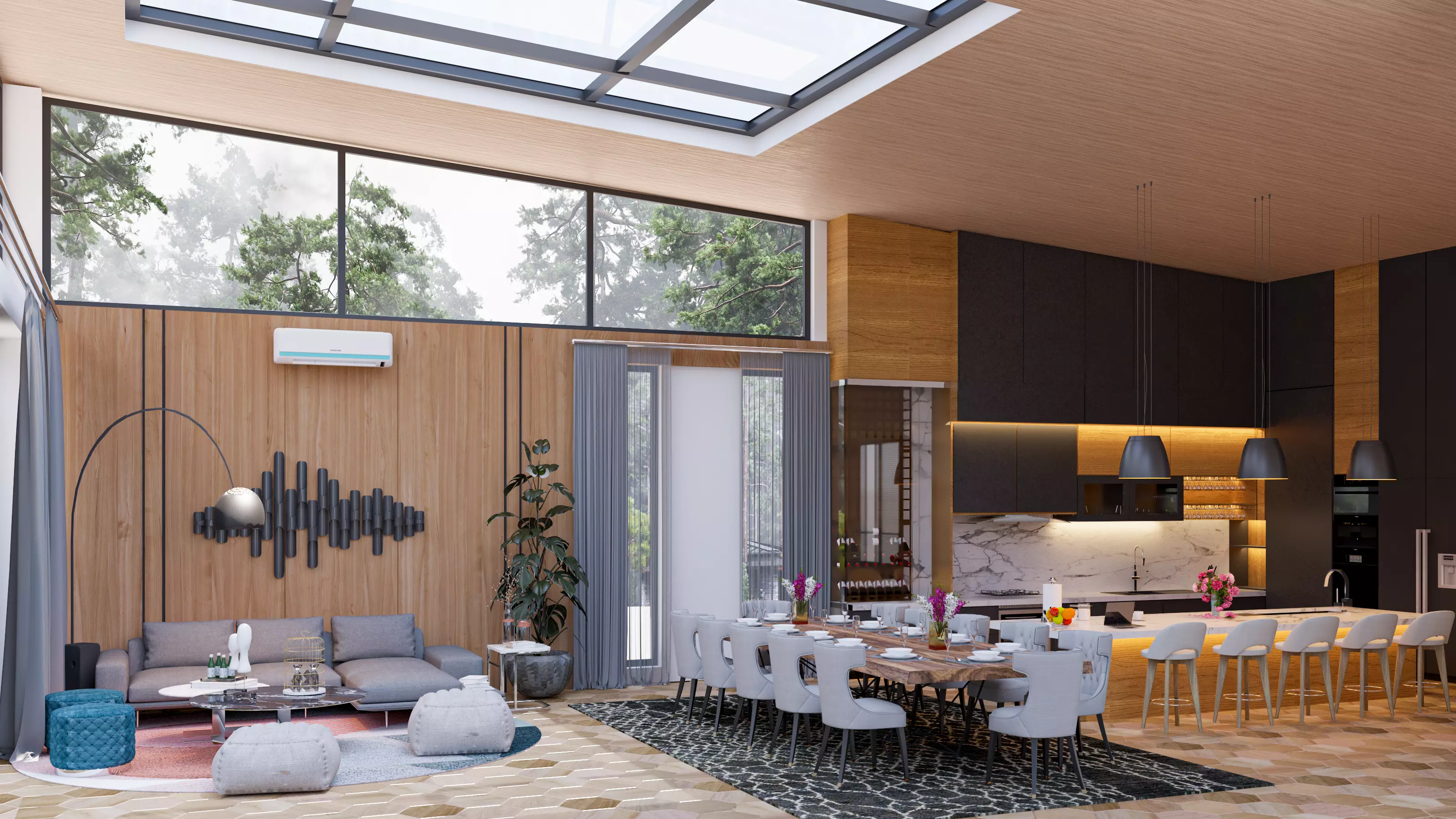 Vacation Villa 3D 2D Model SketchUp 3D model 3D model_6