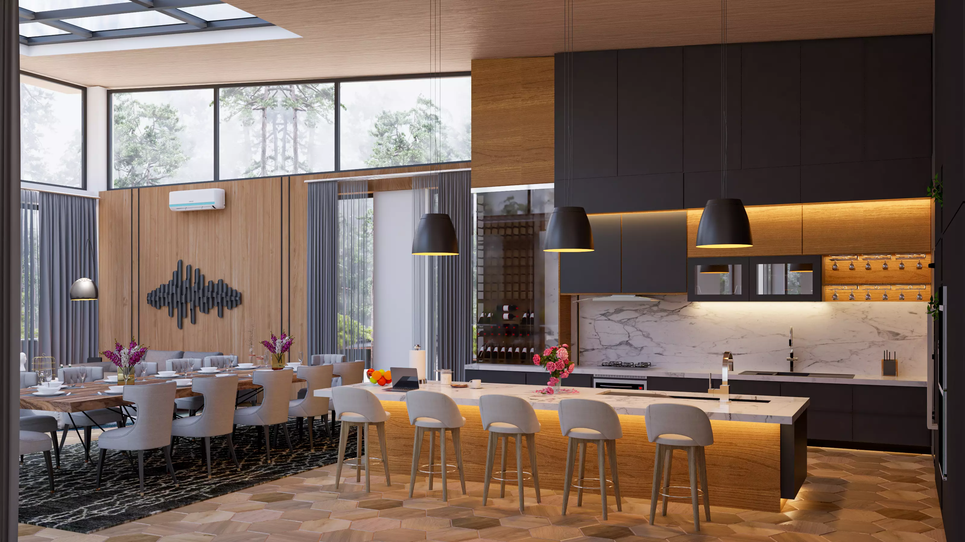 Vacation Villa 3D 2D Model SketchUp 3D model 3D model_7