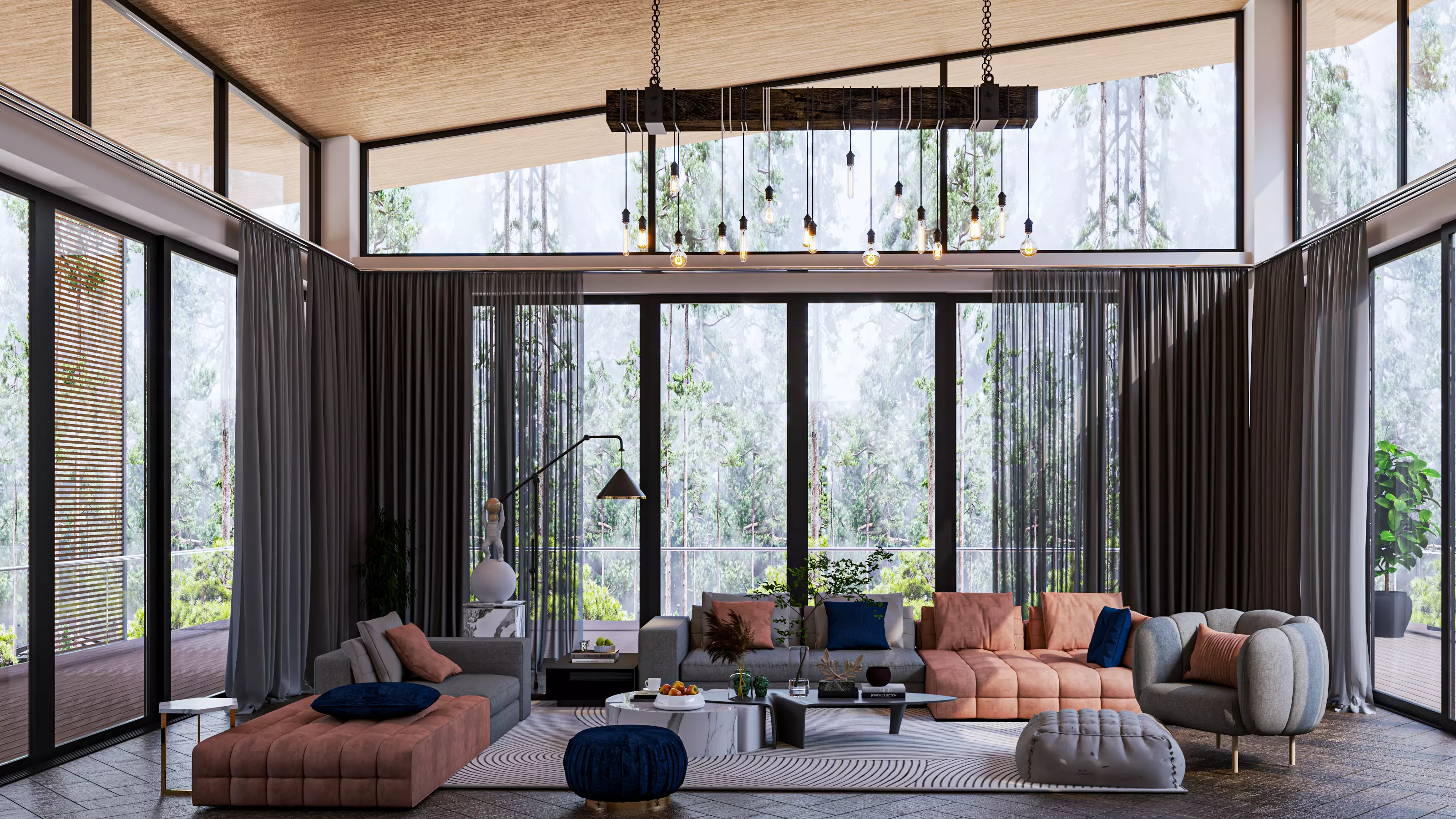 Vacation Villa 3D 2D Model SketchUp 3D model 3D model_4