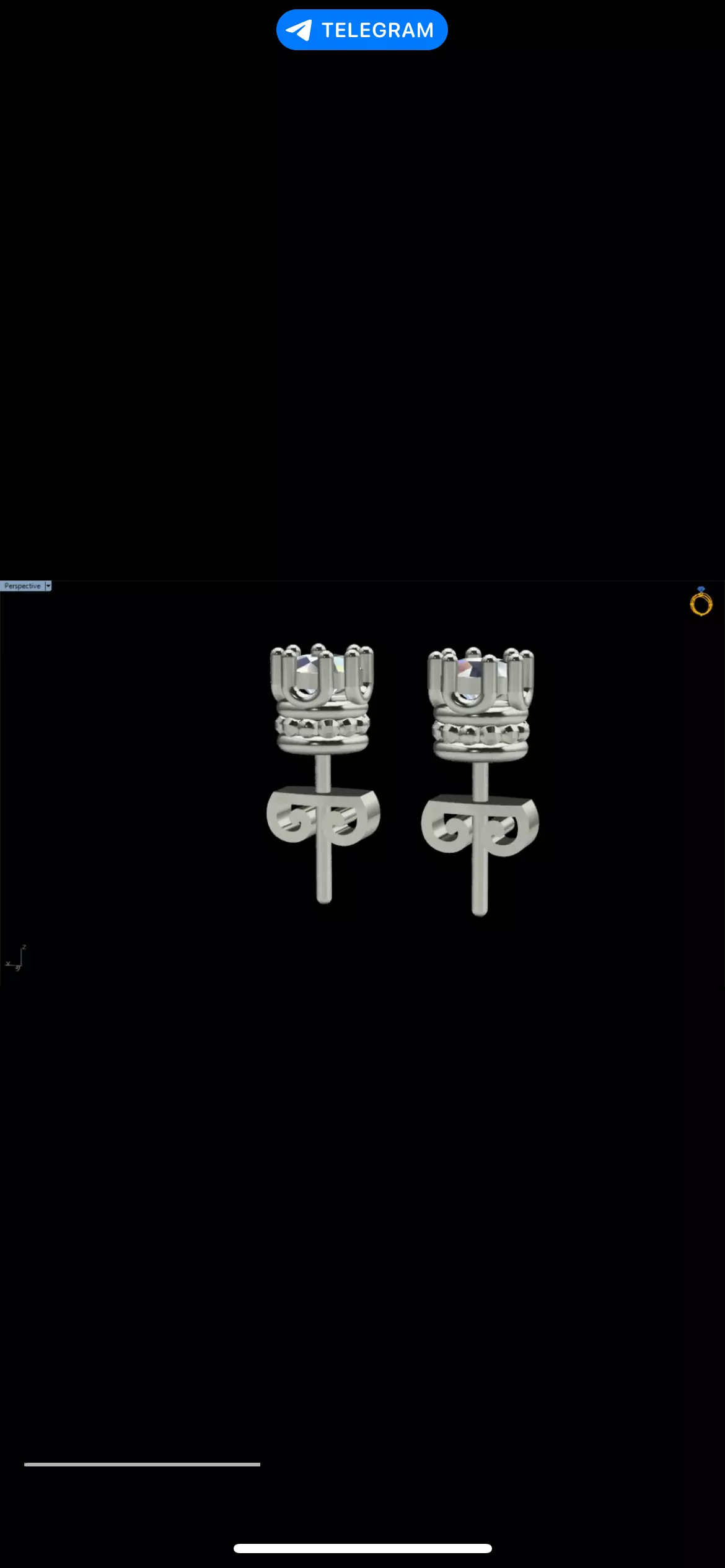 earing 3D print model_1