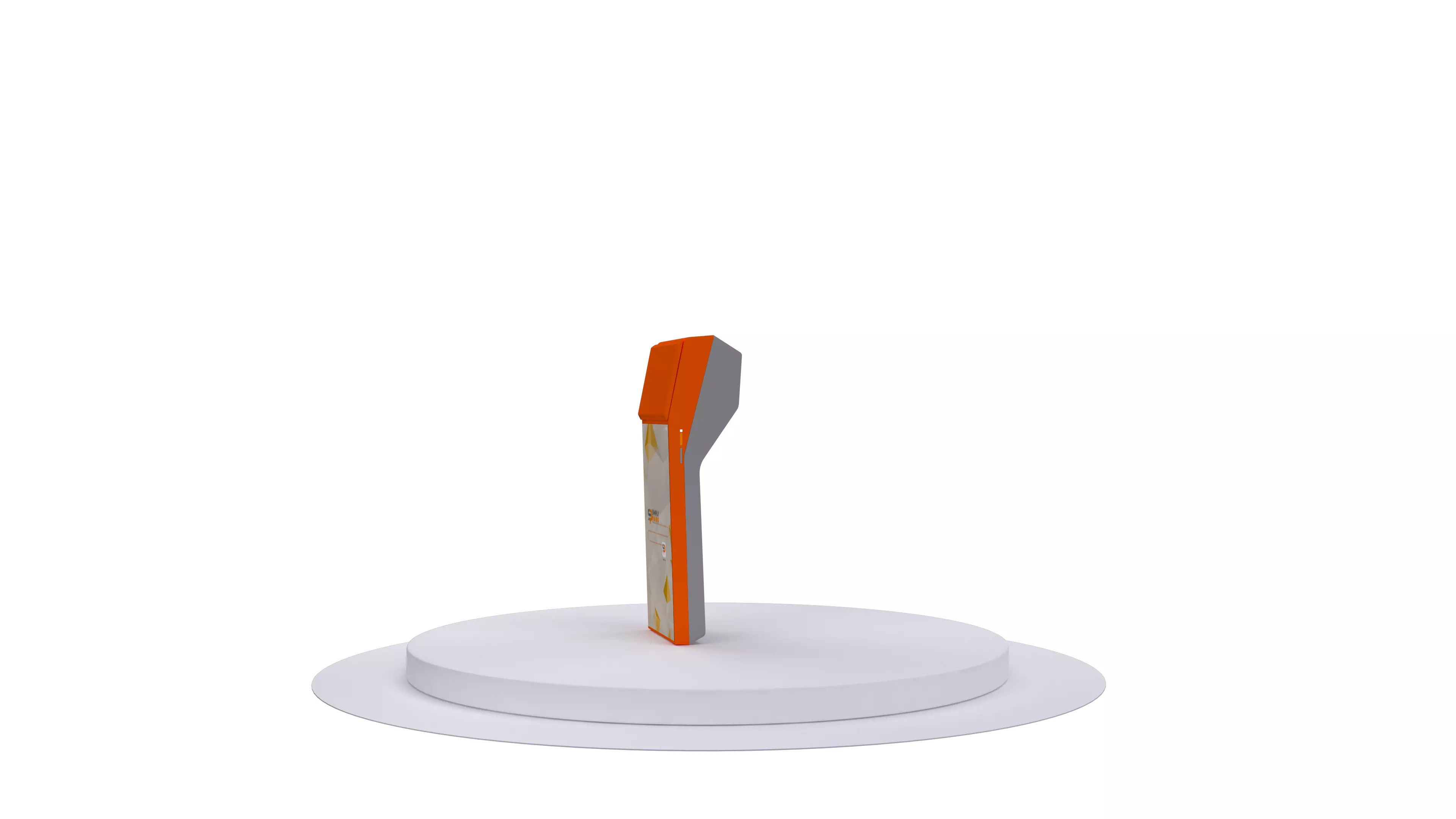 HANDHELD CASHIER Low-poly 3D model_3