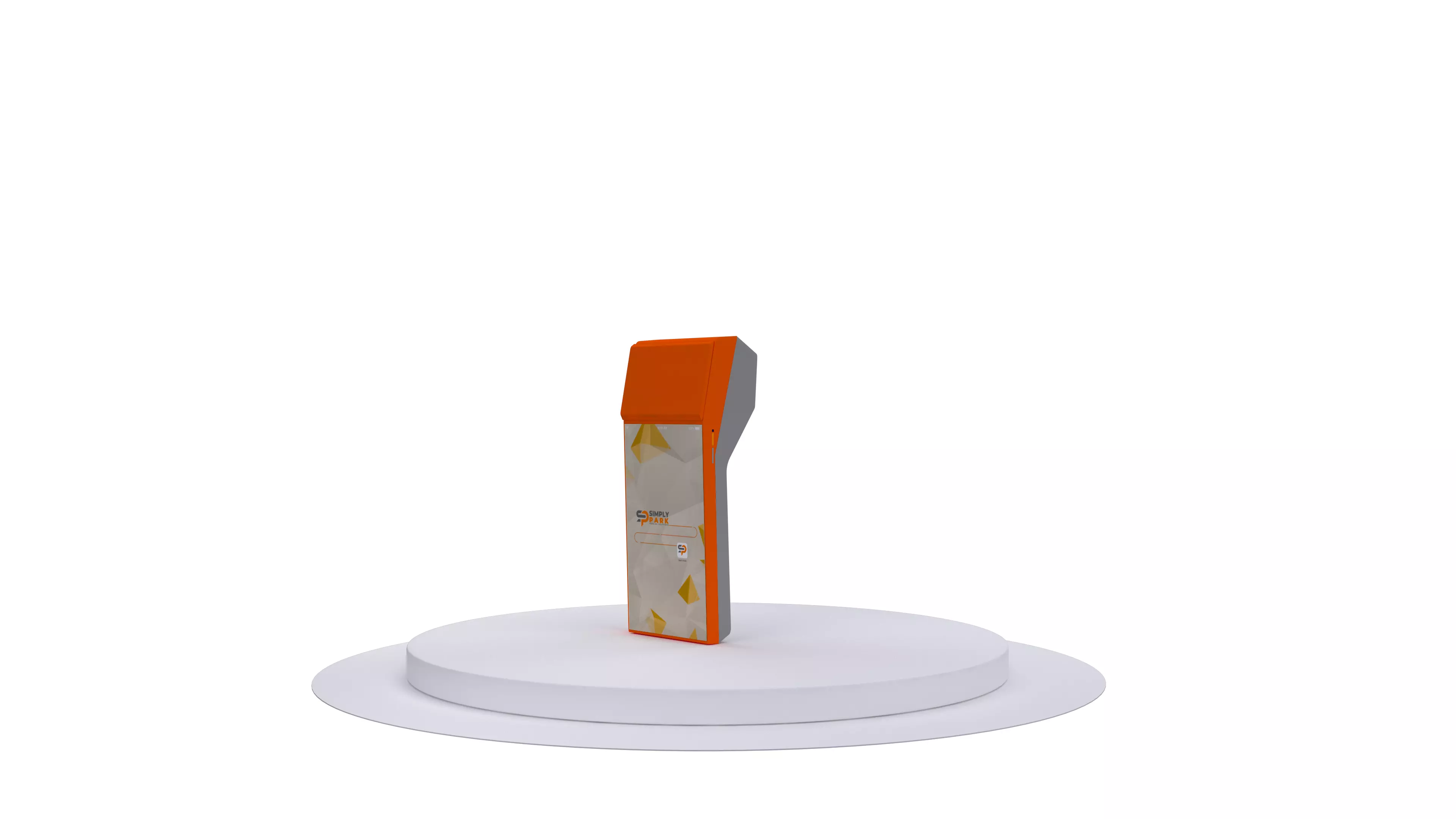 HANDHELD CASHIER Low-poly 3D model_0