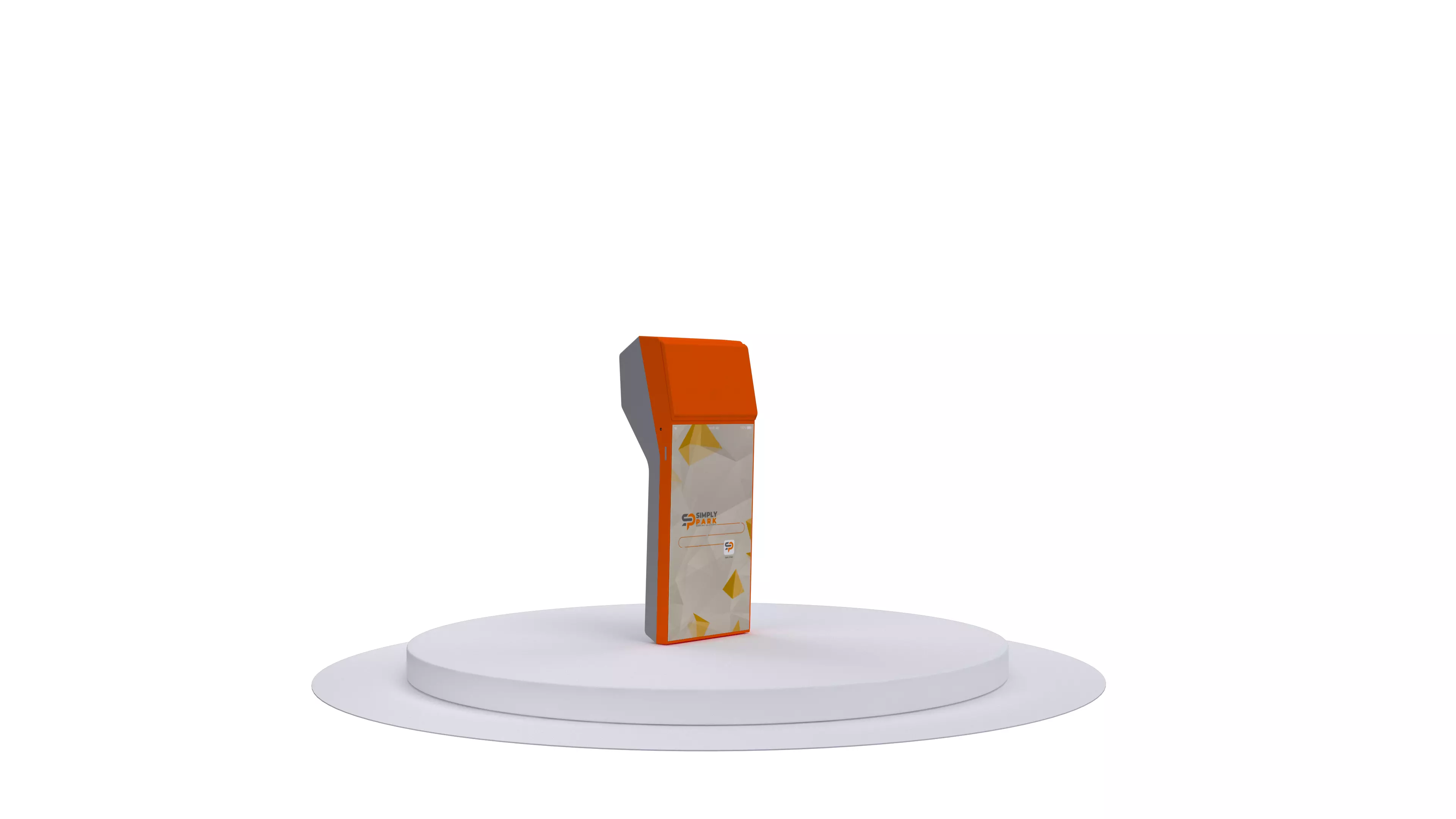 HANDHELD CASHIER Low-poly 3D model_1