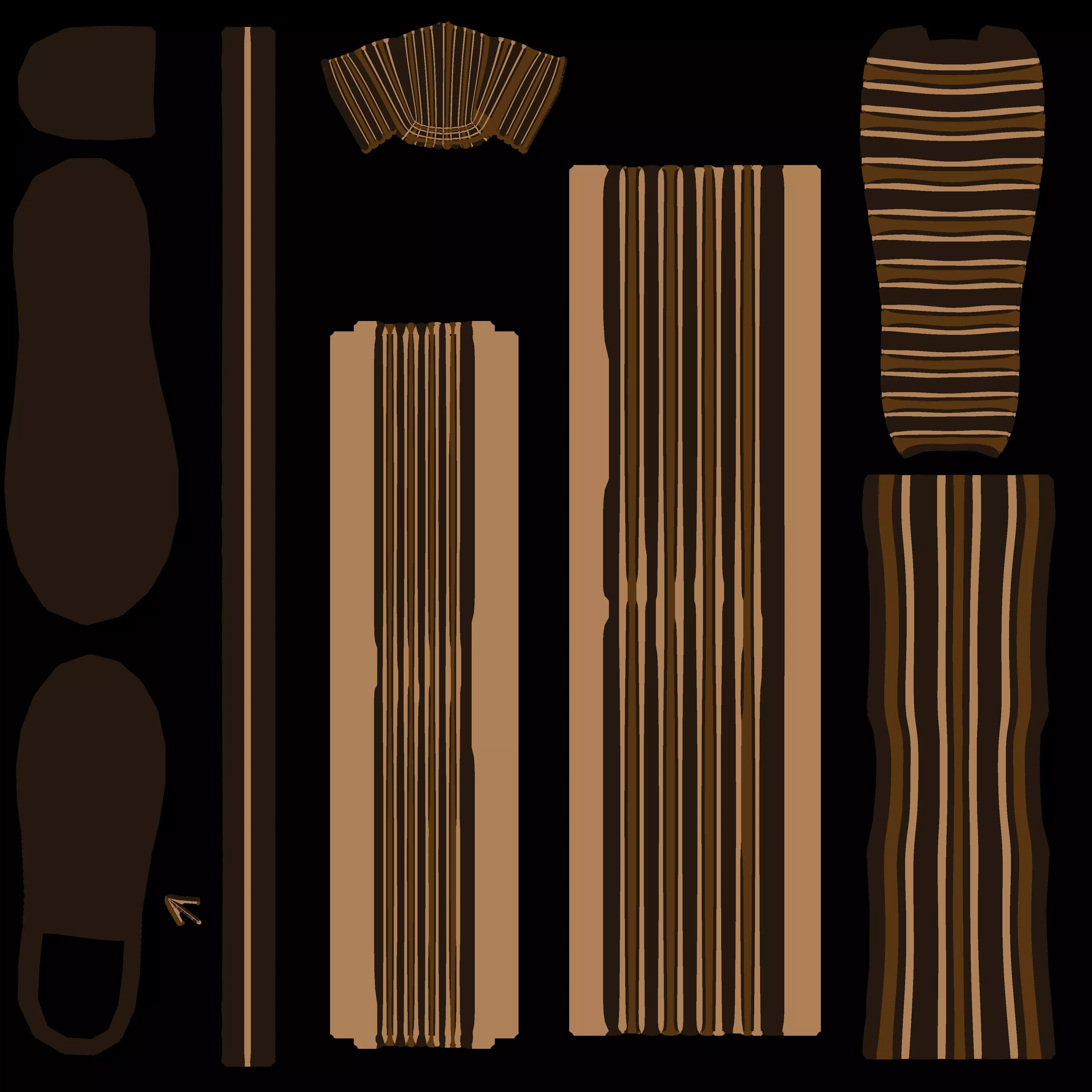 Snohi Egyptian Pharaonic Cartoon Characters Low-poly 3D model_32