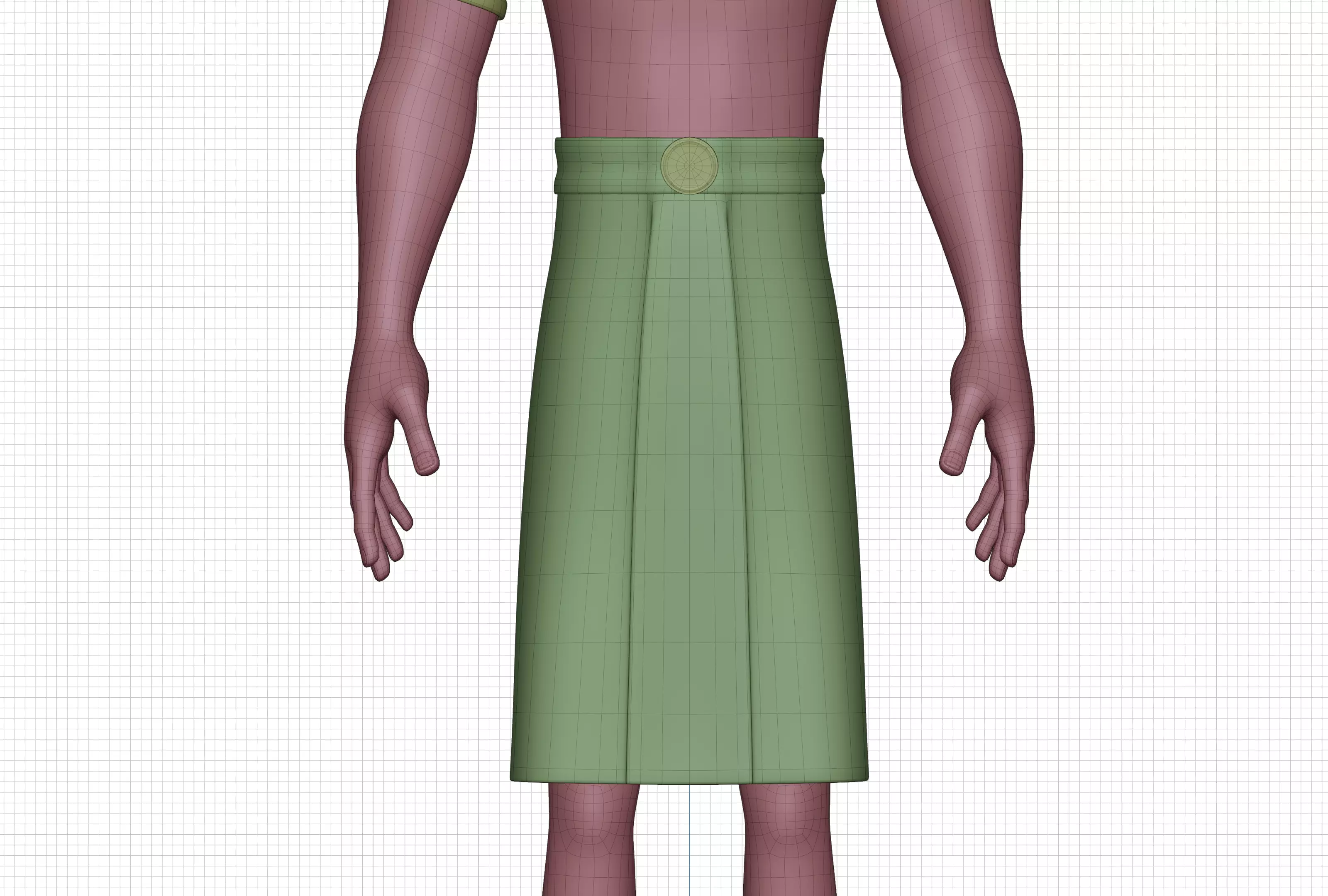 Snohi Egyptian Pharaonic Cartoon Characters Low-poly 3D model_19