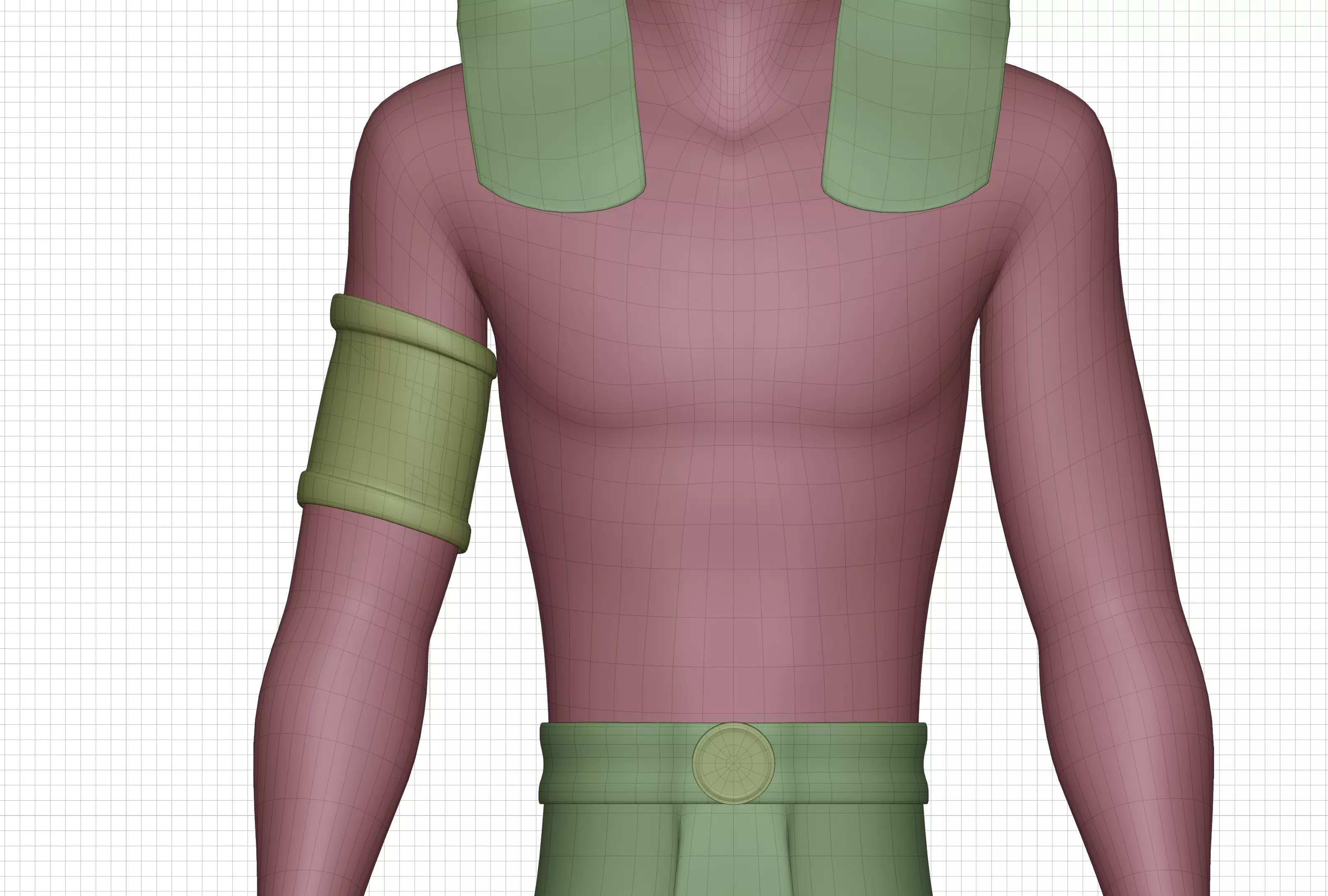 Snohi Egyptian Pharaonic Cartoon Characters Low-poly 3D model_18