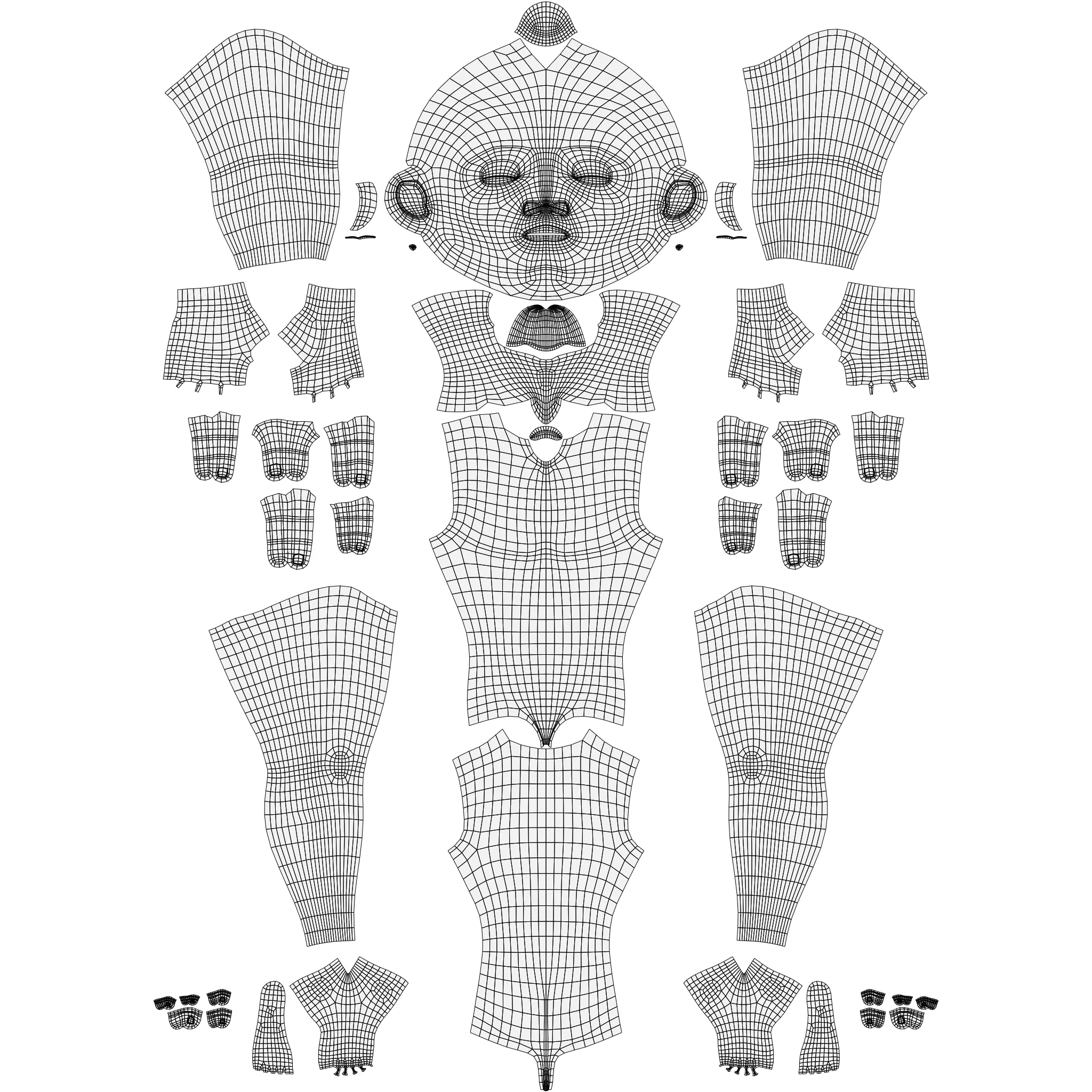 Snohi Egyptian Pharaonic Cartoon Characters Low-poly 3D model_23