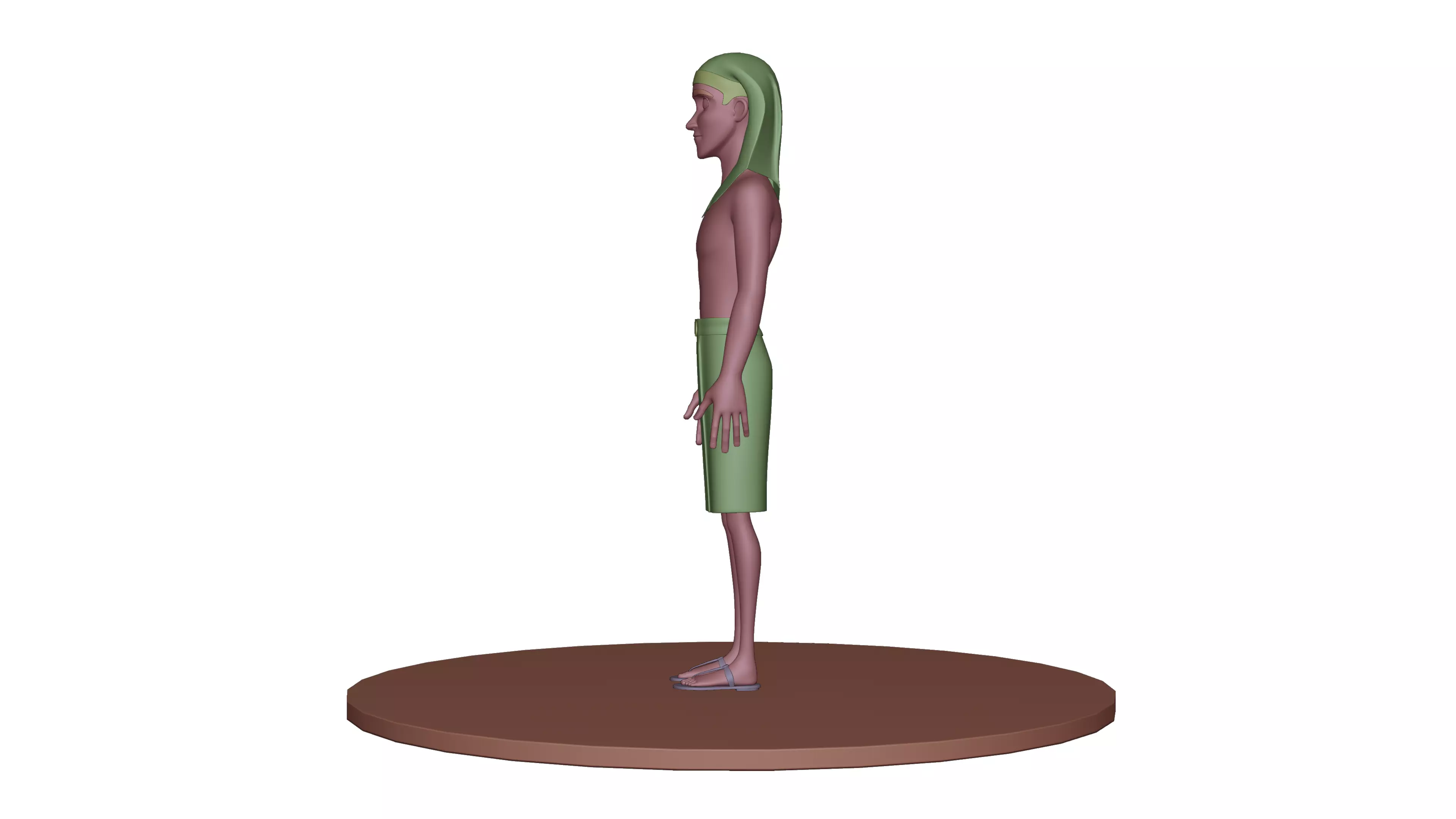 Snohi Egyptian Pharaonic Cartoon Characters Low-poly 3D model_6