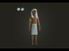Snohi Egyptian Pharaonic Cartoon Characters Low-poly 3D model_1