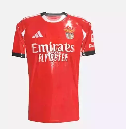 Benfica 2025 26 Home Kit 3D Model  High Quality Football Jersey 3D print model