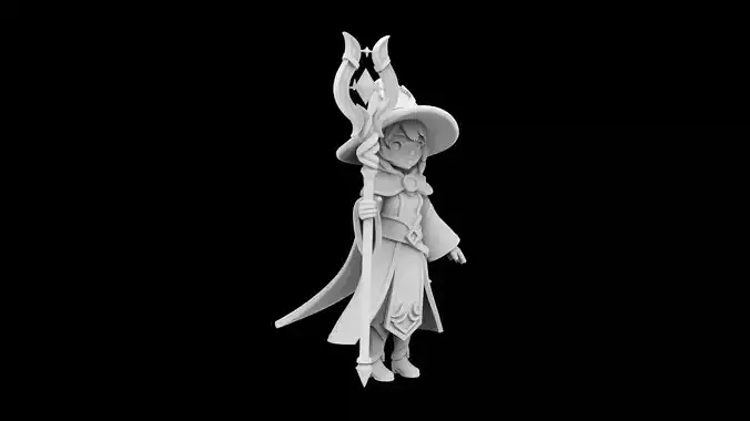 Anime Style Female Mage